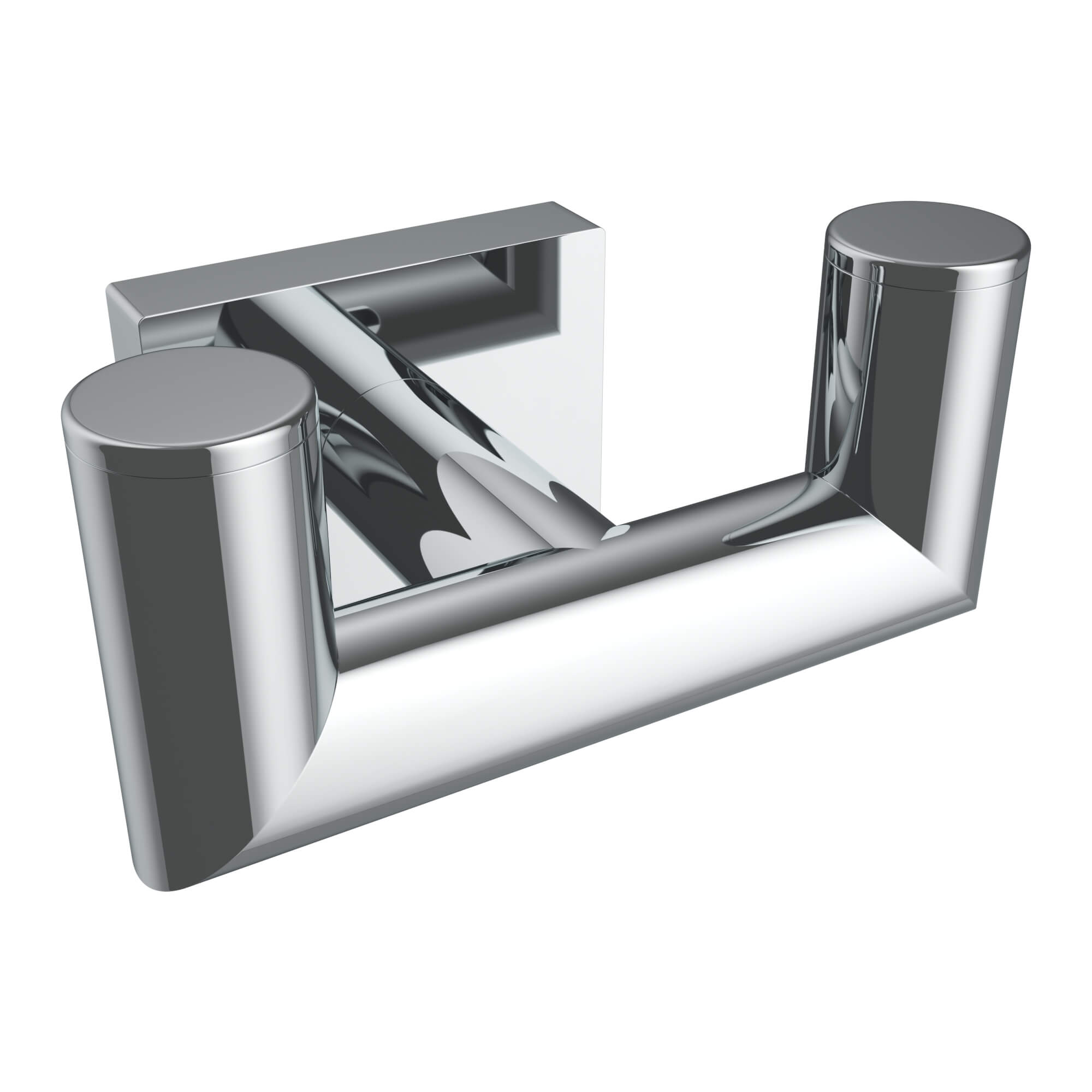 Crater Double Towel Hook - Chrome