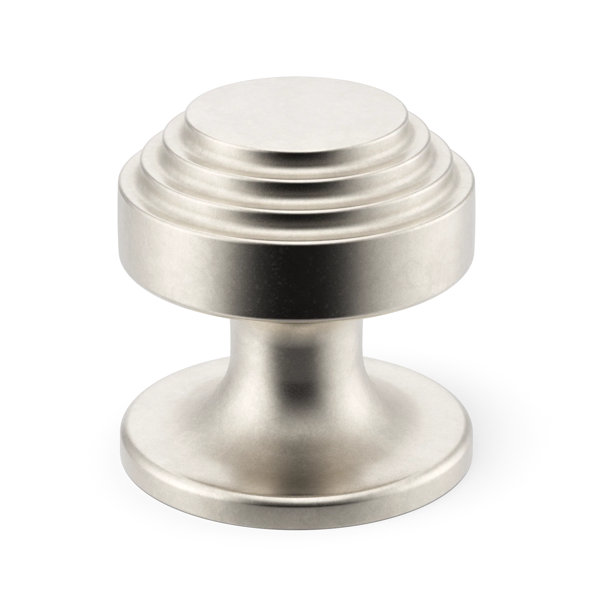 Armac Martin Victoria Stepped Cabinet Knob in 25mm / Barrelled Nickel Plate