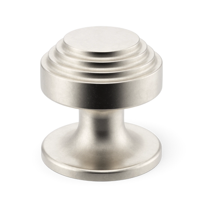 Armac Martin Victoria Stepped Cabinet Knob in 25mm / Barrelled Nickel Plate