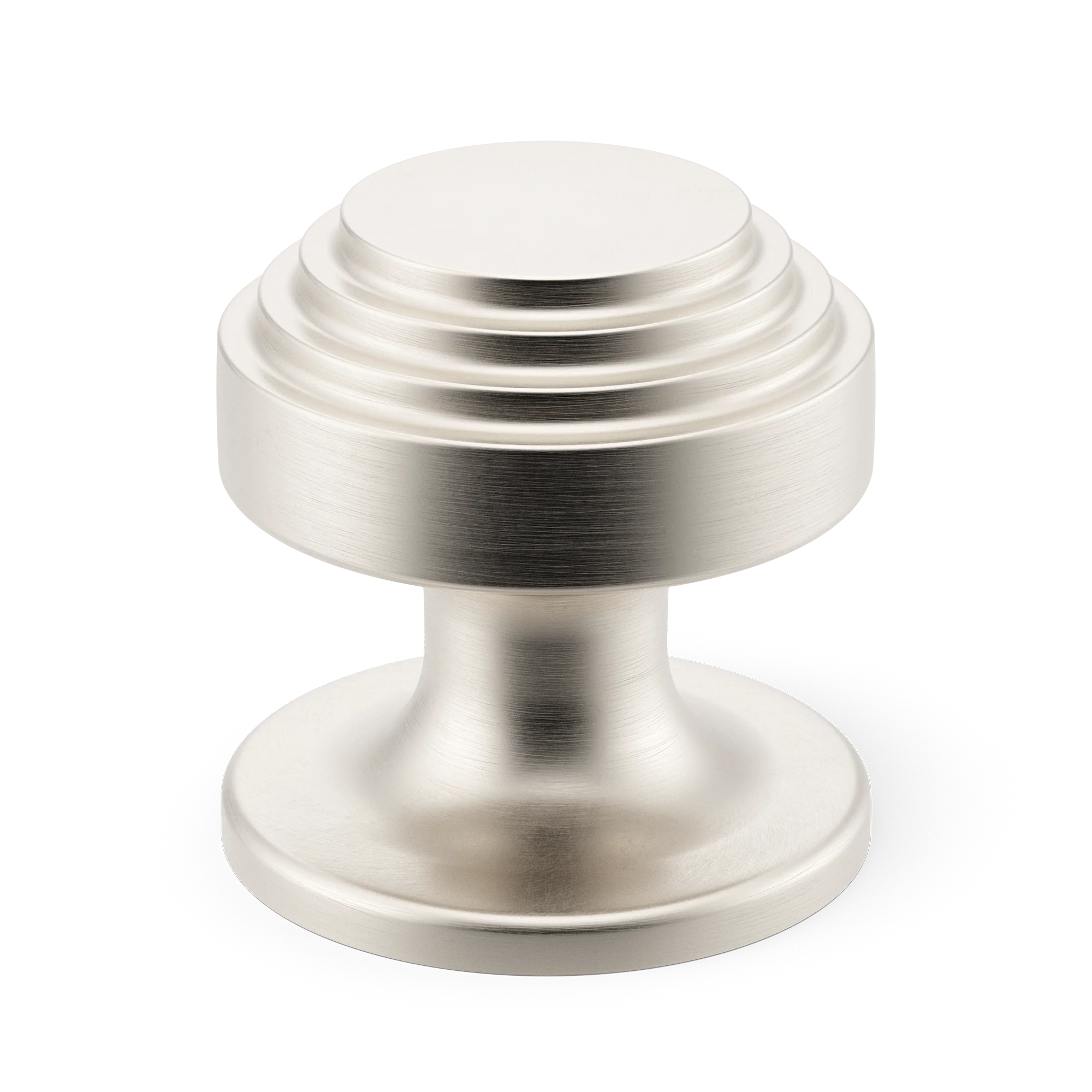 Armac Martin Victoria Stepped Cabinet Knob in 25mm / Satin Nickel Plate