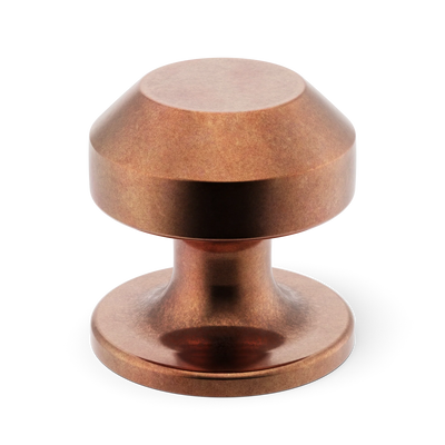 Armac Martin Victoria Plain Cabinet Knob in 25mm / Aged Copper