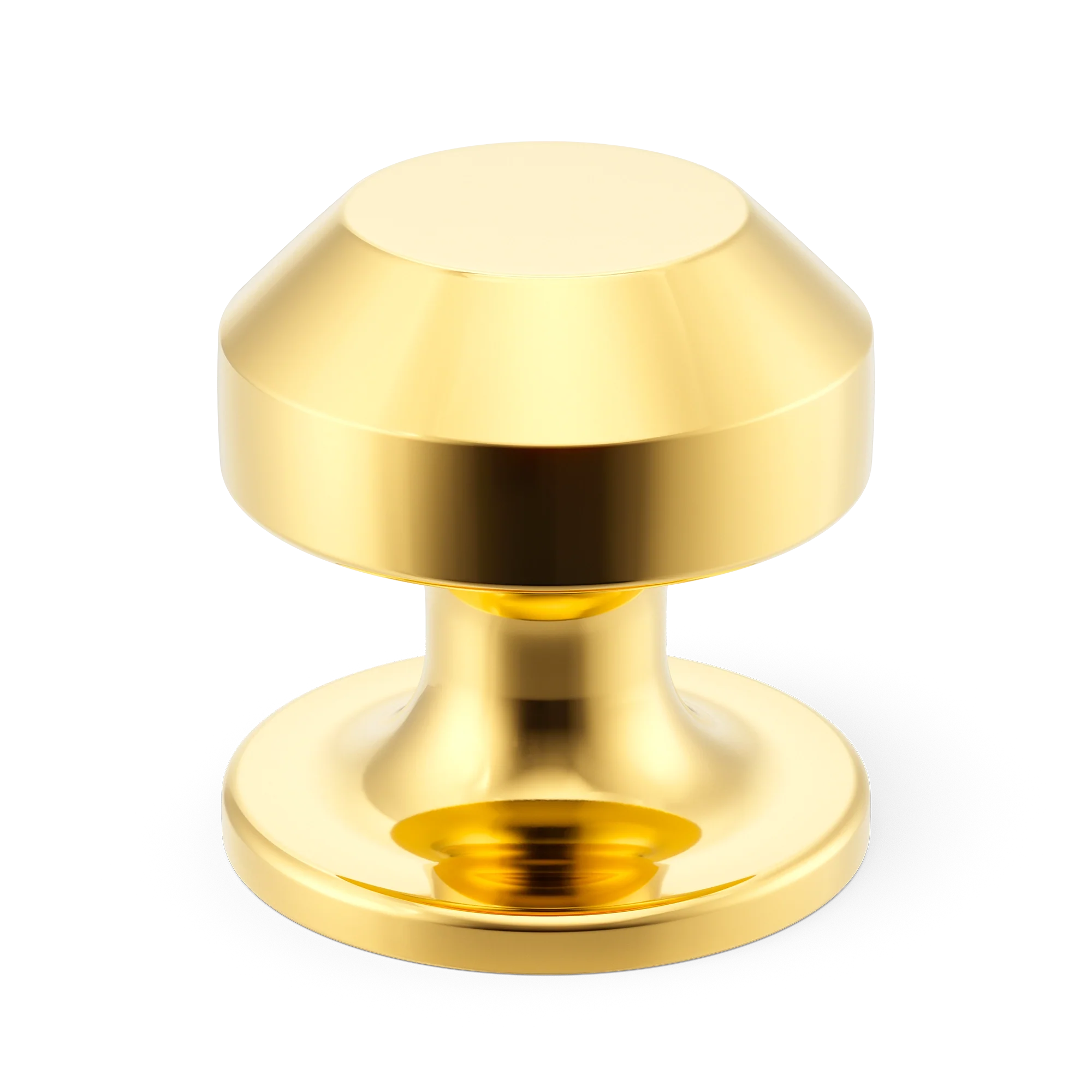 Armac Martin Victoria Plain Cabinet Knob in 25mm / Polished Brass Lacquered