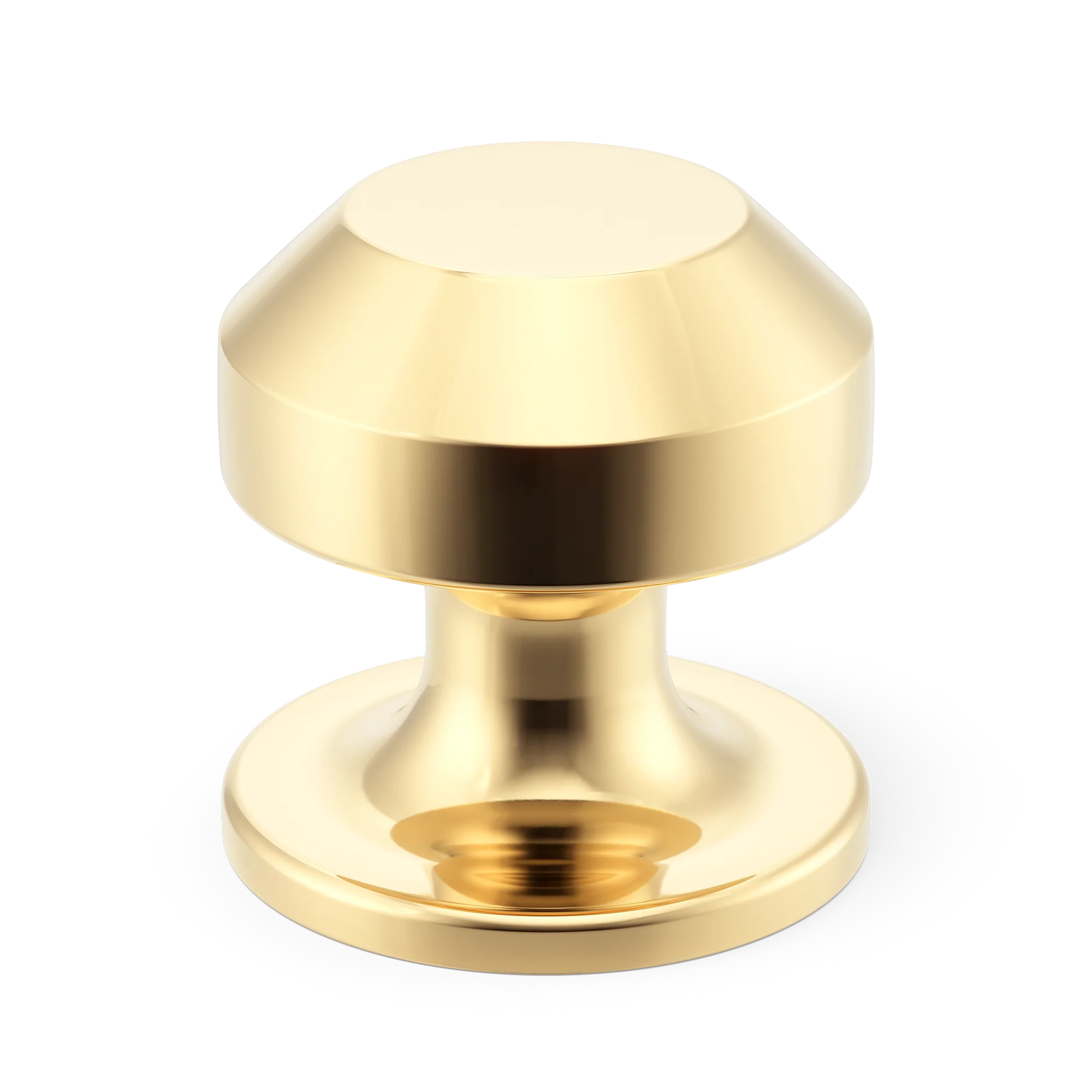 Armac Martin Victoria Plain Cabinet Knob in 25mm / Polished Brass Unlacquered