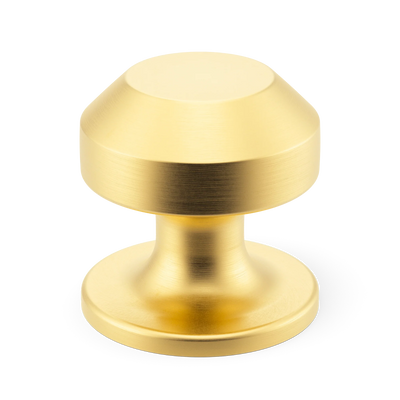 Armac Martin Victoria Plain Cabinet Knob in 25mm / Satin Brass Lacquered