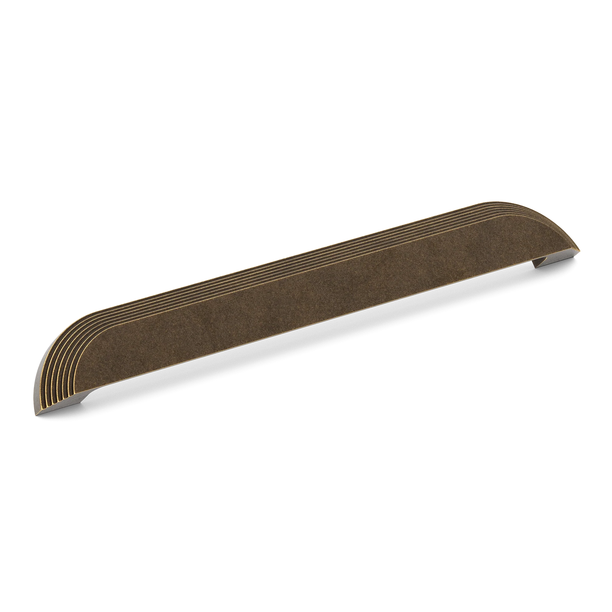 Armac Martin Victoria Stepped Cup Pull Handle in 96mm / Dark Aged Brass