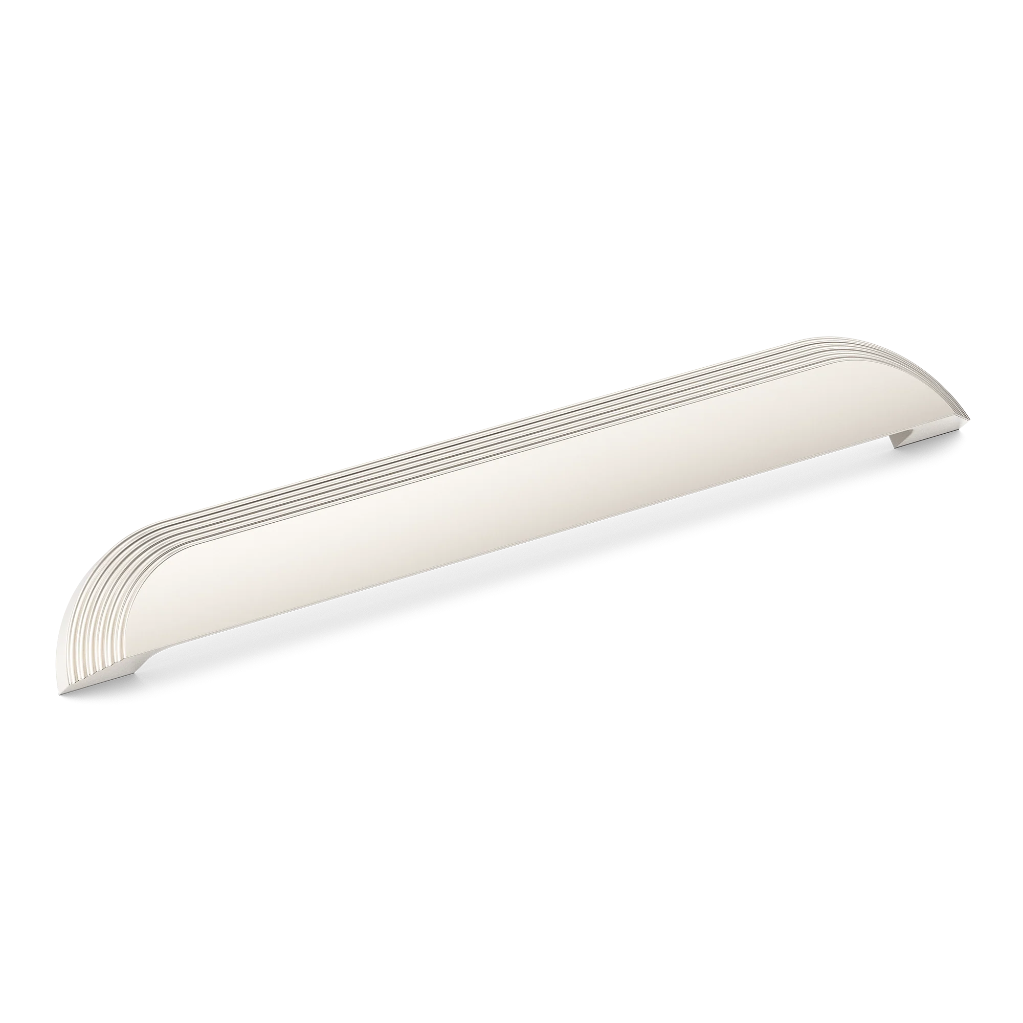 Armac Martin Victoria Stepped Cup Pull Handle in 96mm / Polished Nickel Plate