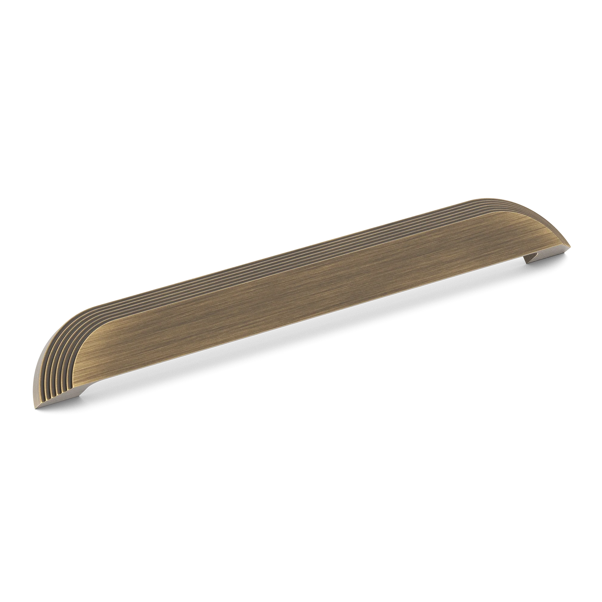 Armac Martin Victoria Stepped Cup Pull Handle in 96mm / Satin Antique Satin Lacquered