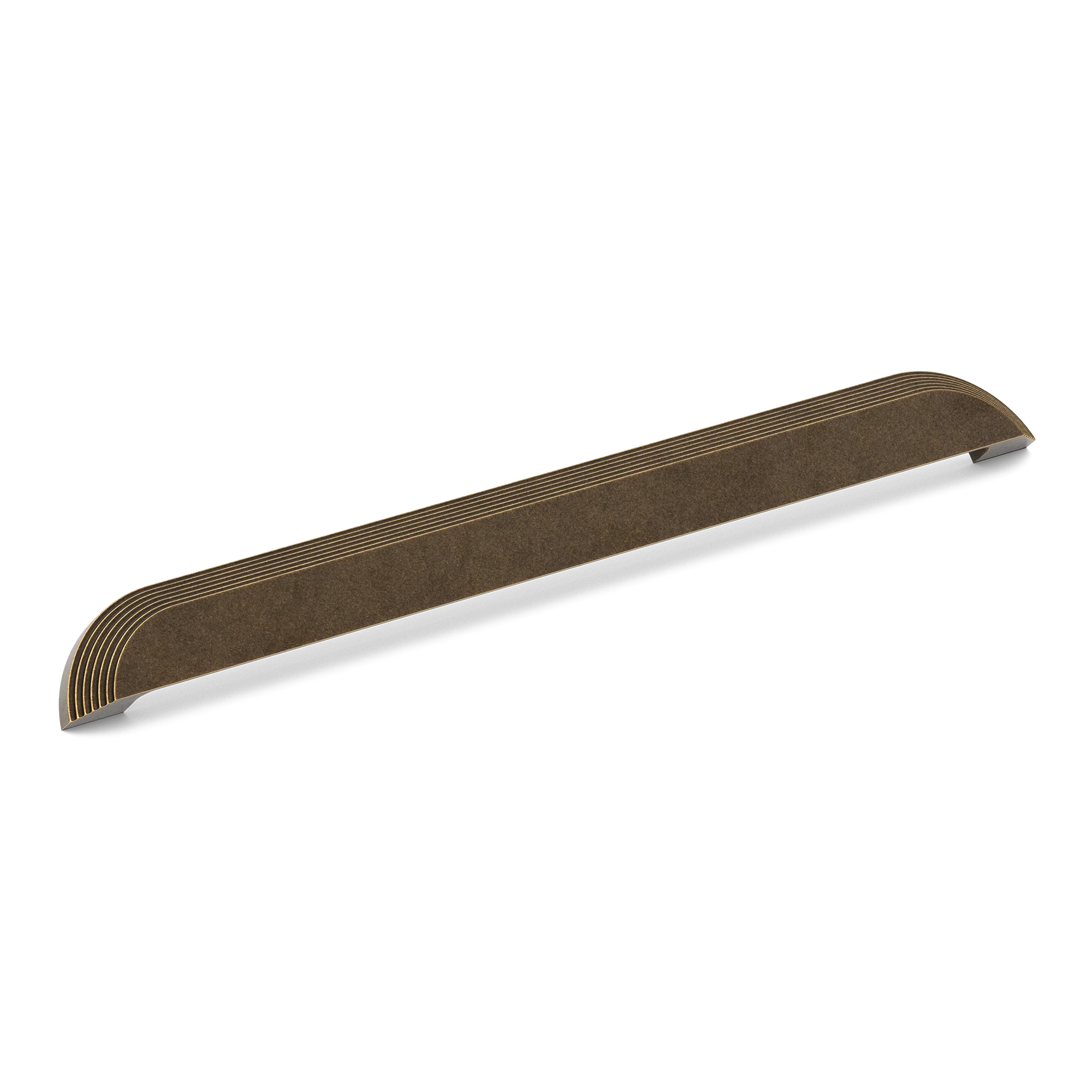 Armac Martin Victoria Stepped Cup Pull Handle in 384mm / Dark Aged Brass