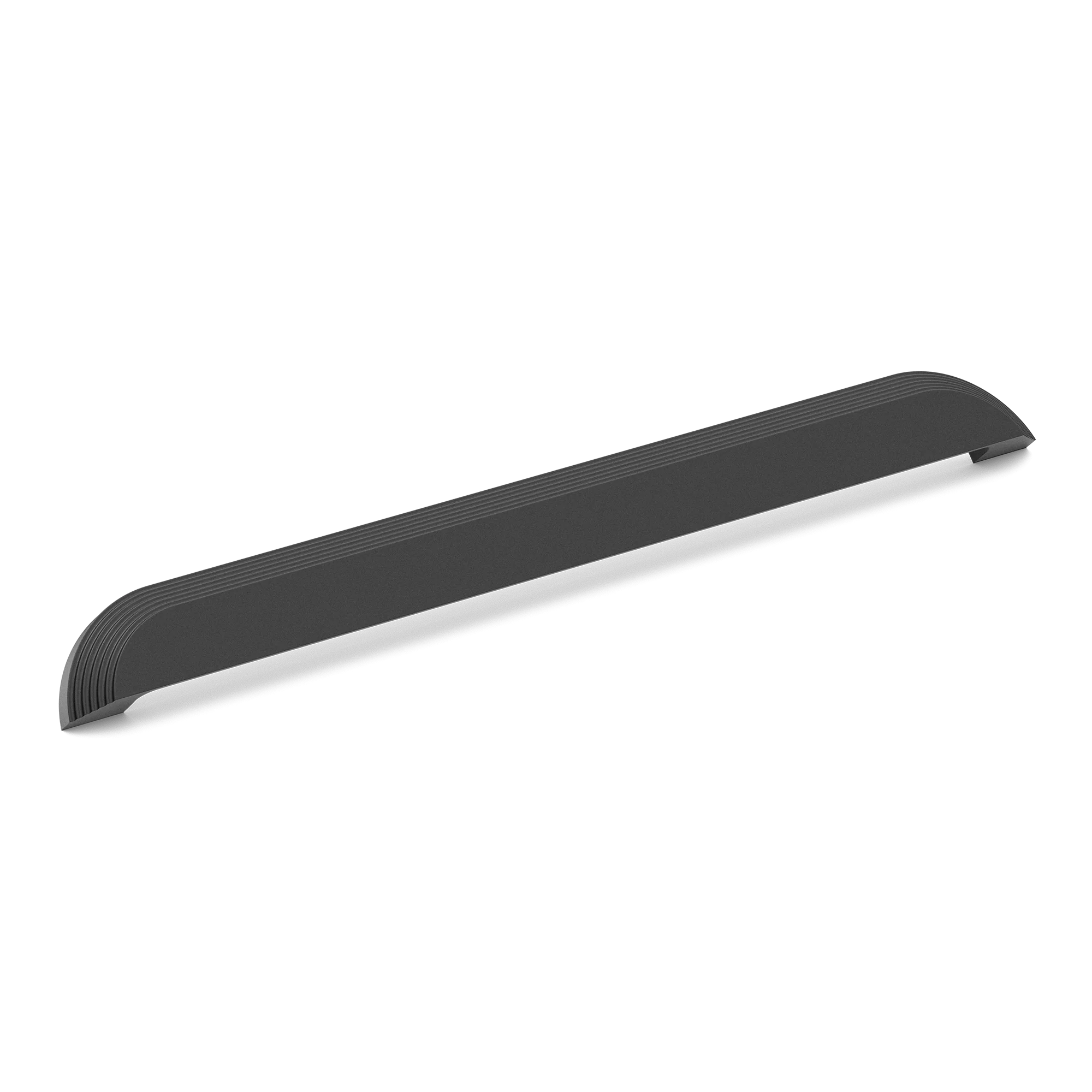 Armac Martin Victoria Stepped Cup Pull Handle in 384mm / Matt Black Lacquered