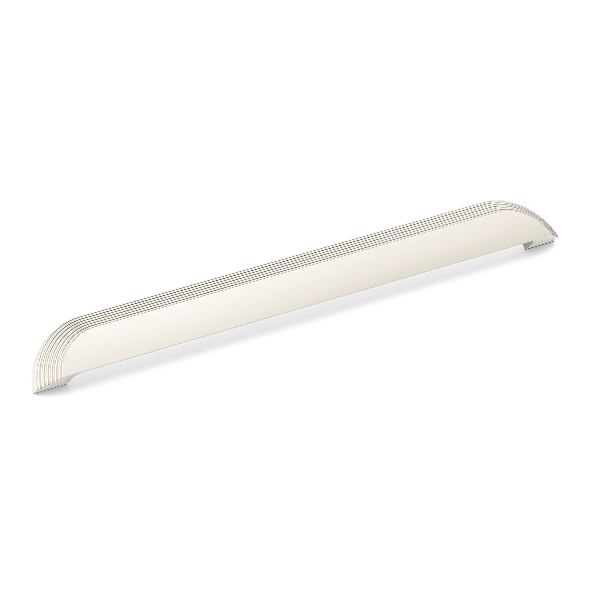 Armac Martin Victoria Stepped Cup Pull Handle in 384mm / Polished Nickel Plate