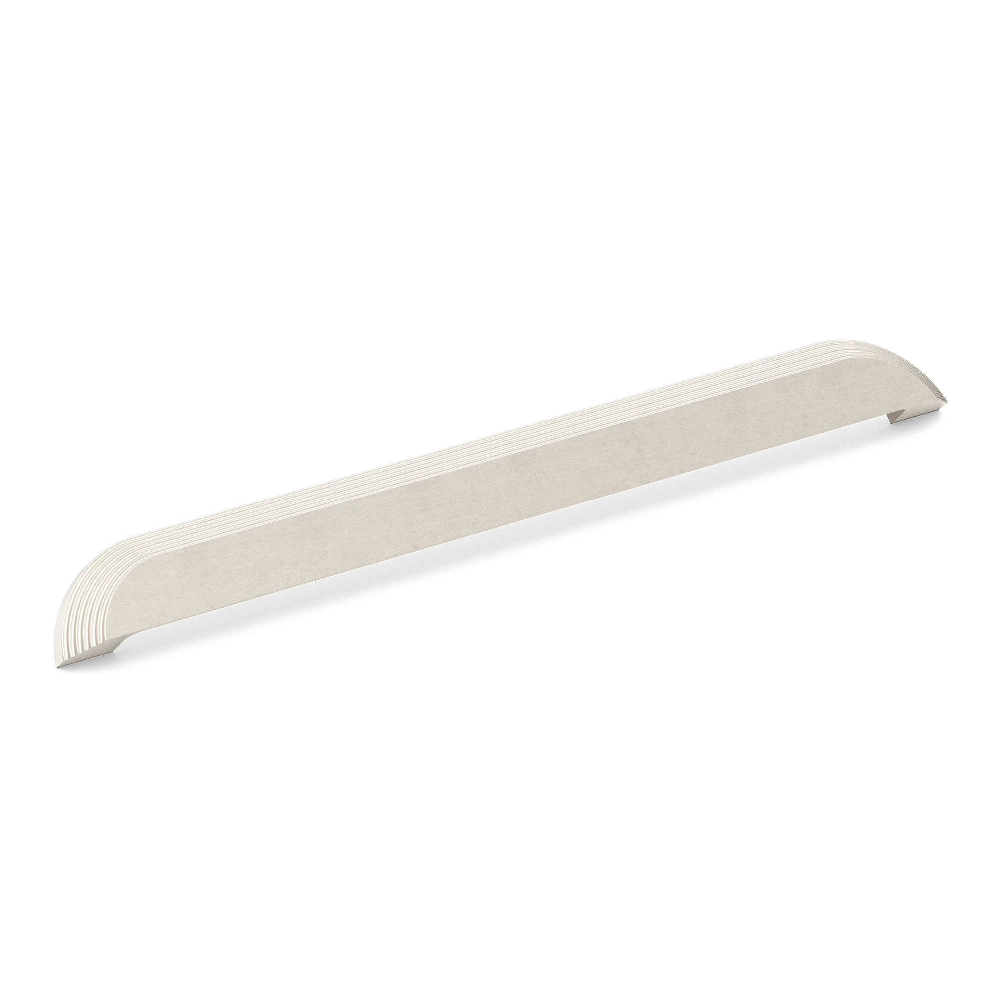 Armac Martin Victoria Stepped Cup Pull Handle in 384mm / Satin Nickel Plate