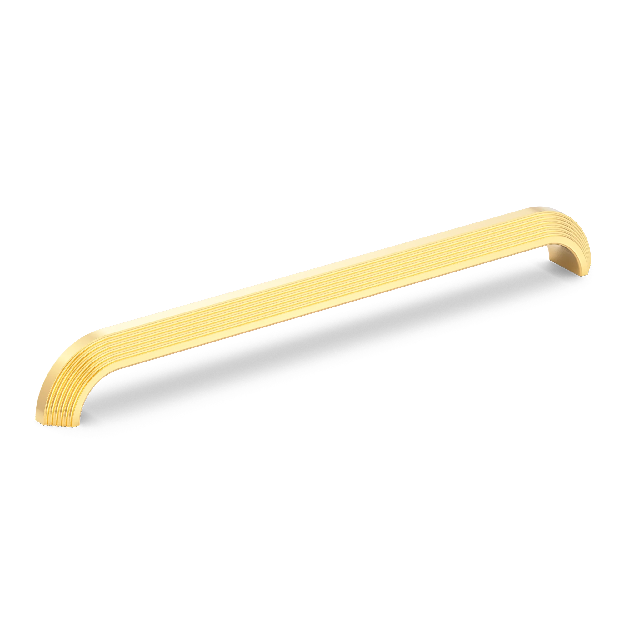 Armac Martin Victoria Stepped Appliance Pull Handle in 384mm / Polished Brass Lacquered