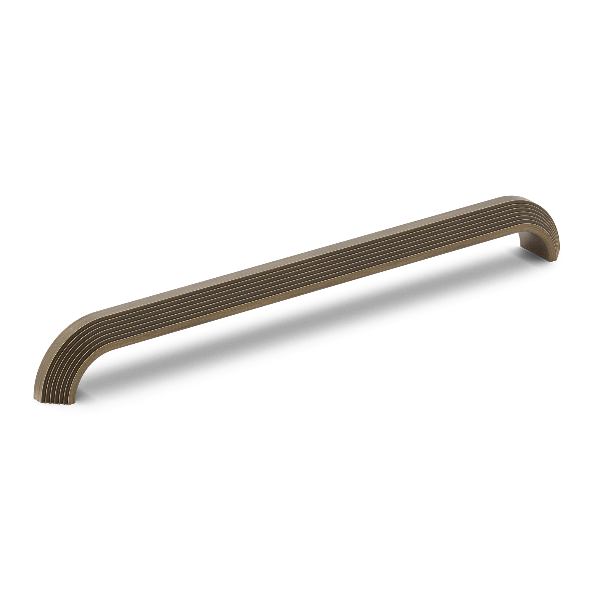 Armac Martin Victoria Stepped Appliance Pull Handle in 384mm / Satin Antique Satin Lacquered