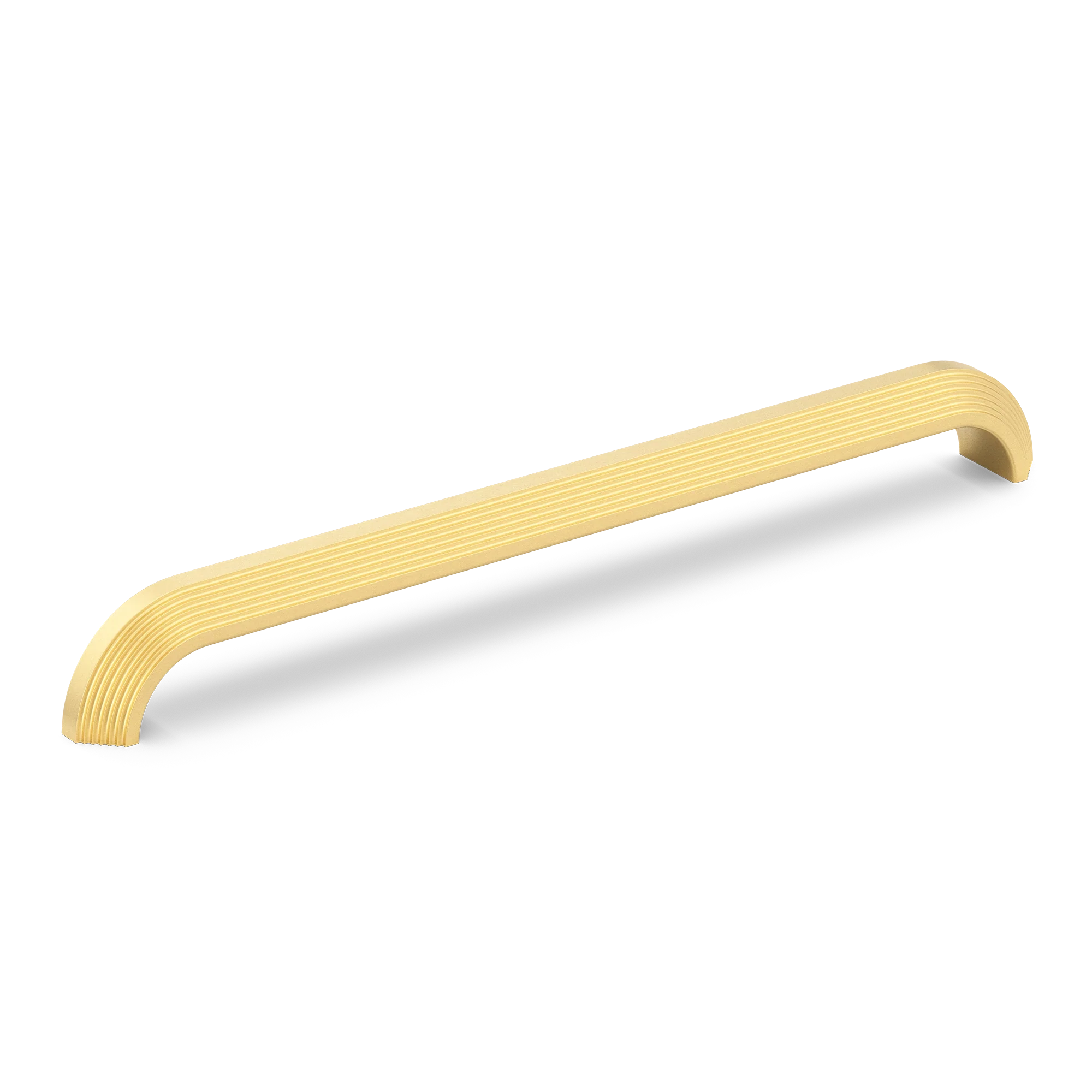 Armac Martin Victoria Stepped Appliance Pull Handle in 384mm / Satin Brass Lacquered