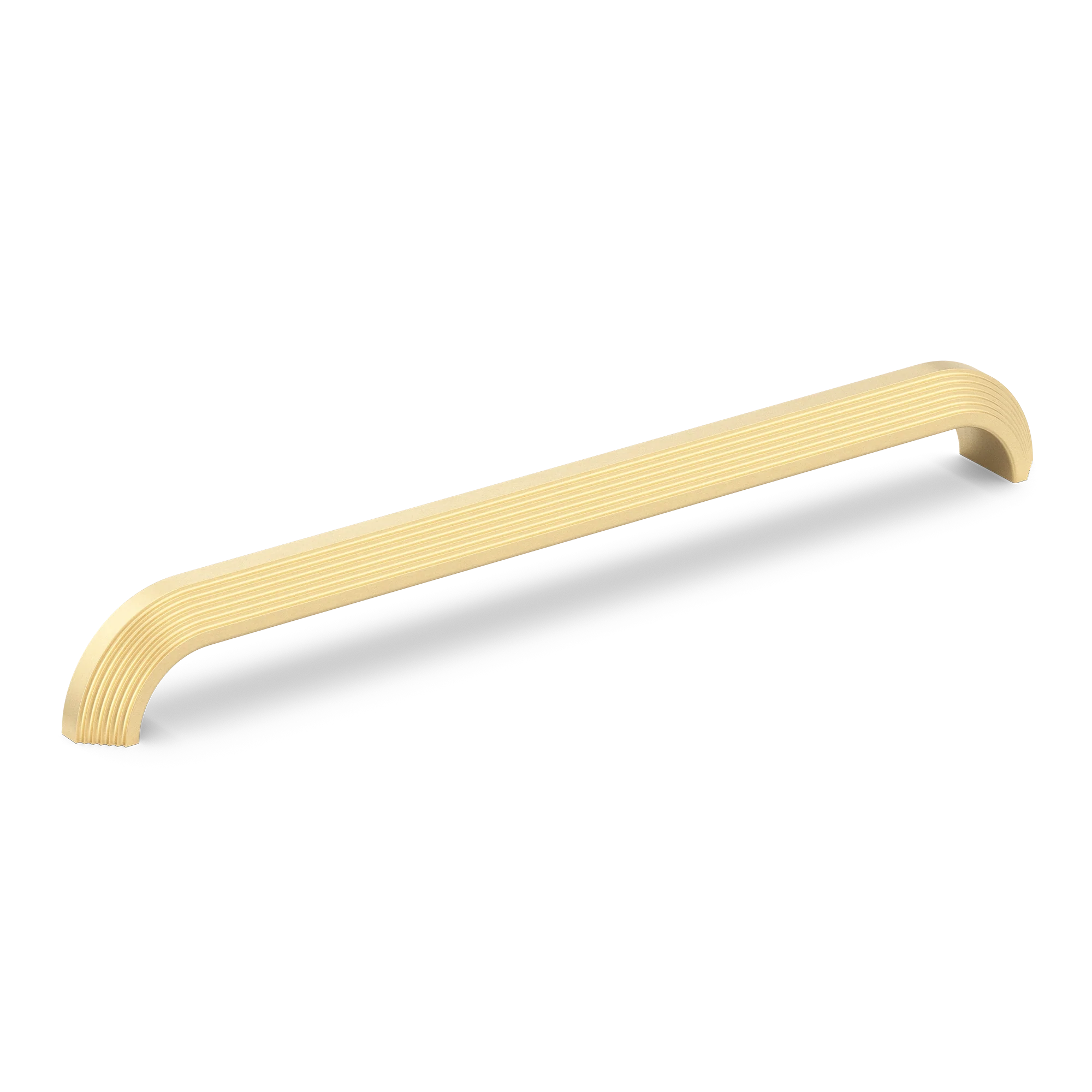 Armac Martin Victoria Stepped Appliance Pull Handle in 384mm / Satin Brass Unlacquered