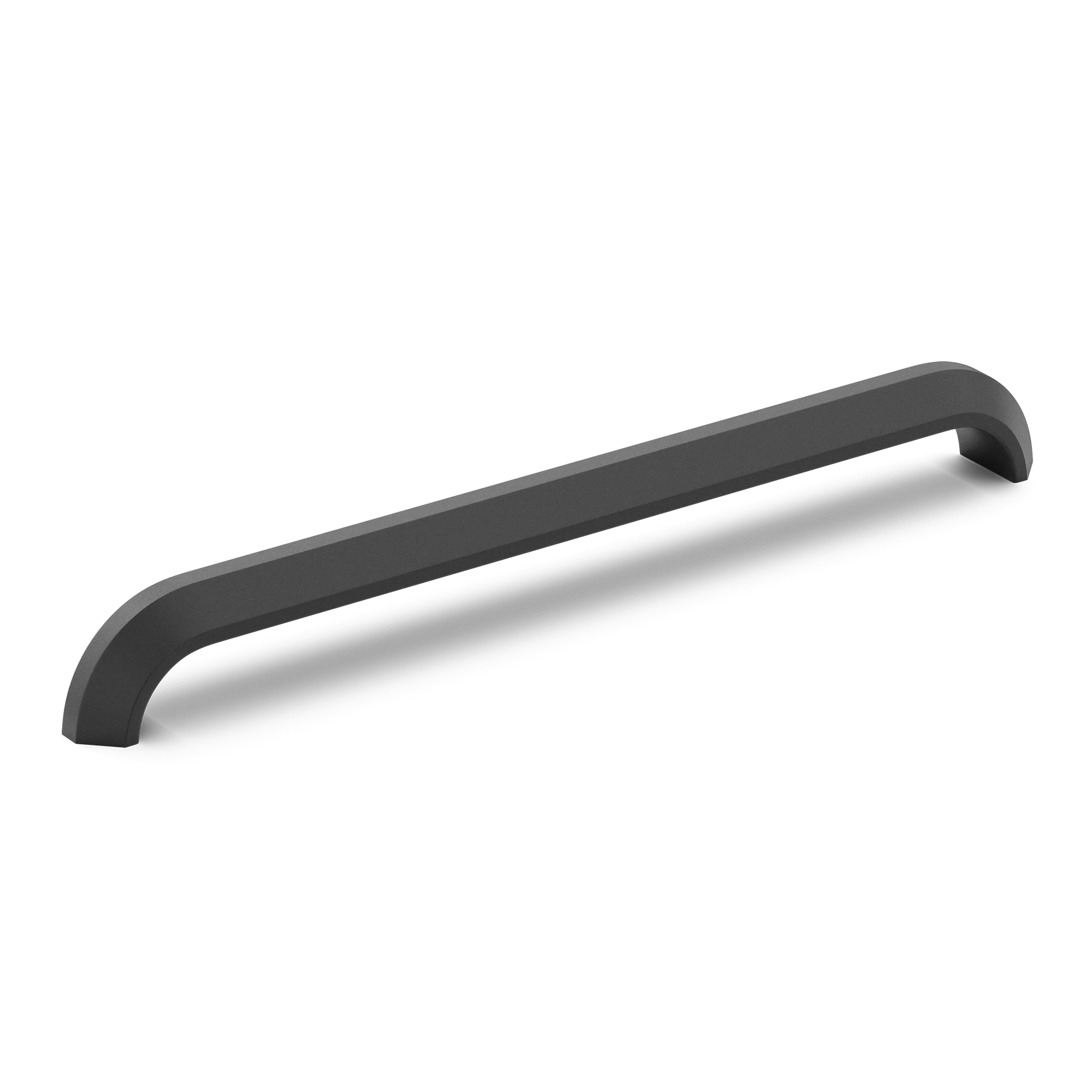Armac Martin Victoria Plain Appliance Pull Handle in 384mm / Matt Black Lacquered