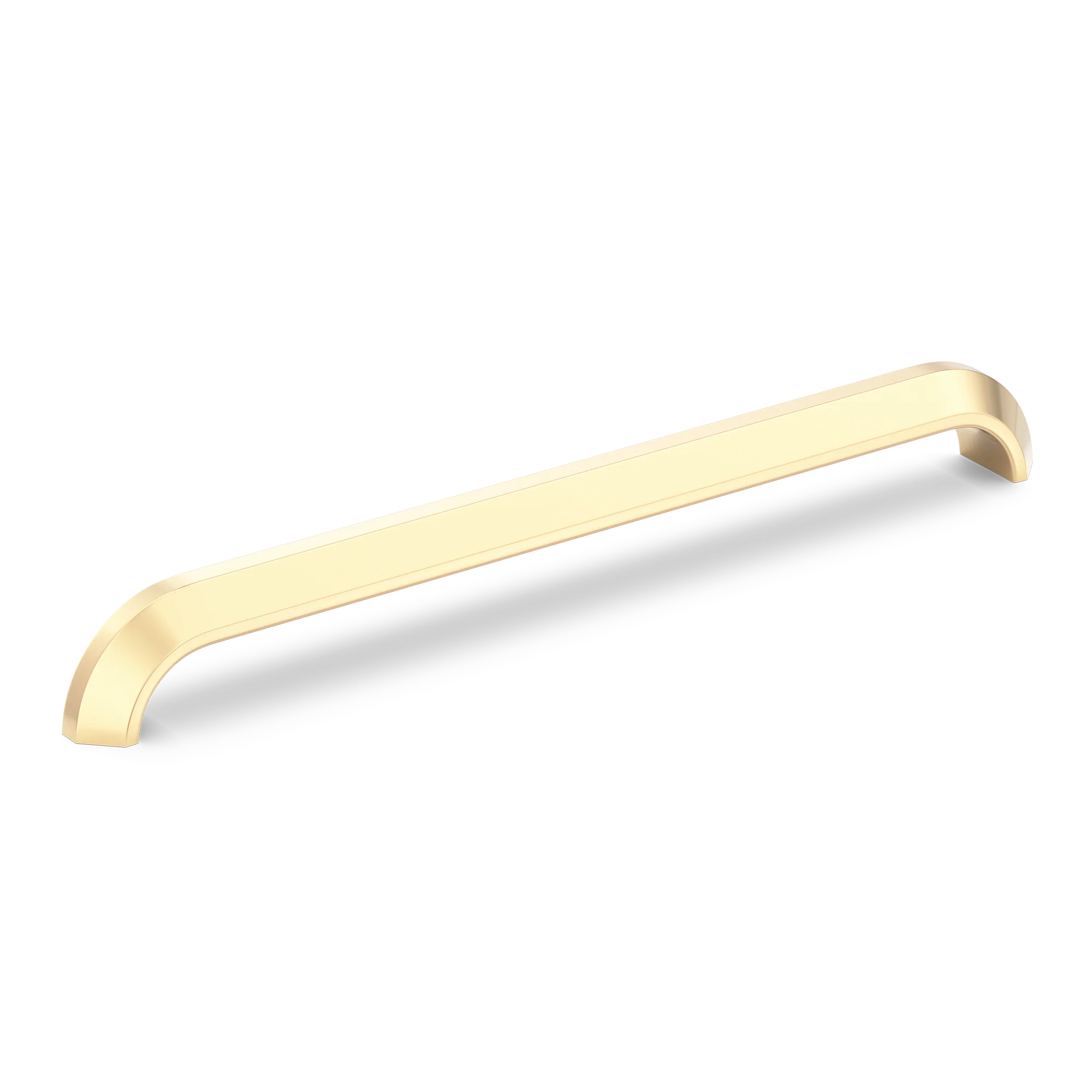 Armac Martin Victoria Plain Appliance Pull Handle in 384mm / Polished Brass Unlacquered