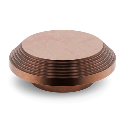 Armac Martin Victoria Stepped Circular Pull Handle in 100mm / Aged Copper