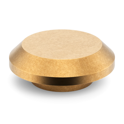 Armac Martin Victoria Plain Circular Pull Handle in 100mm / Burnished Brass