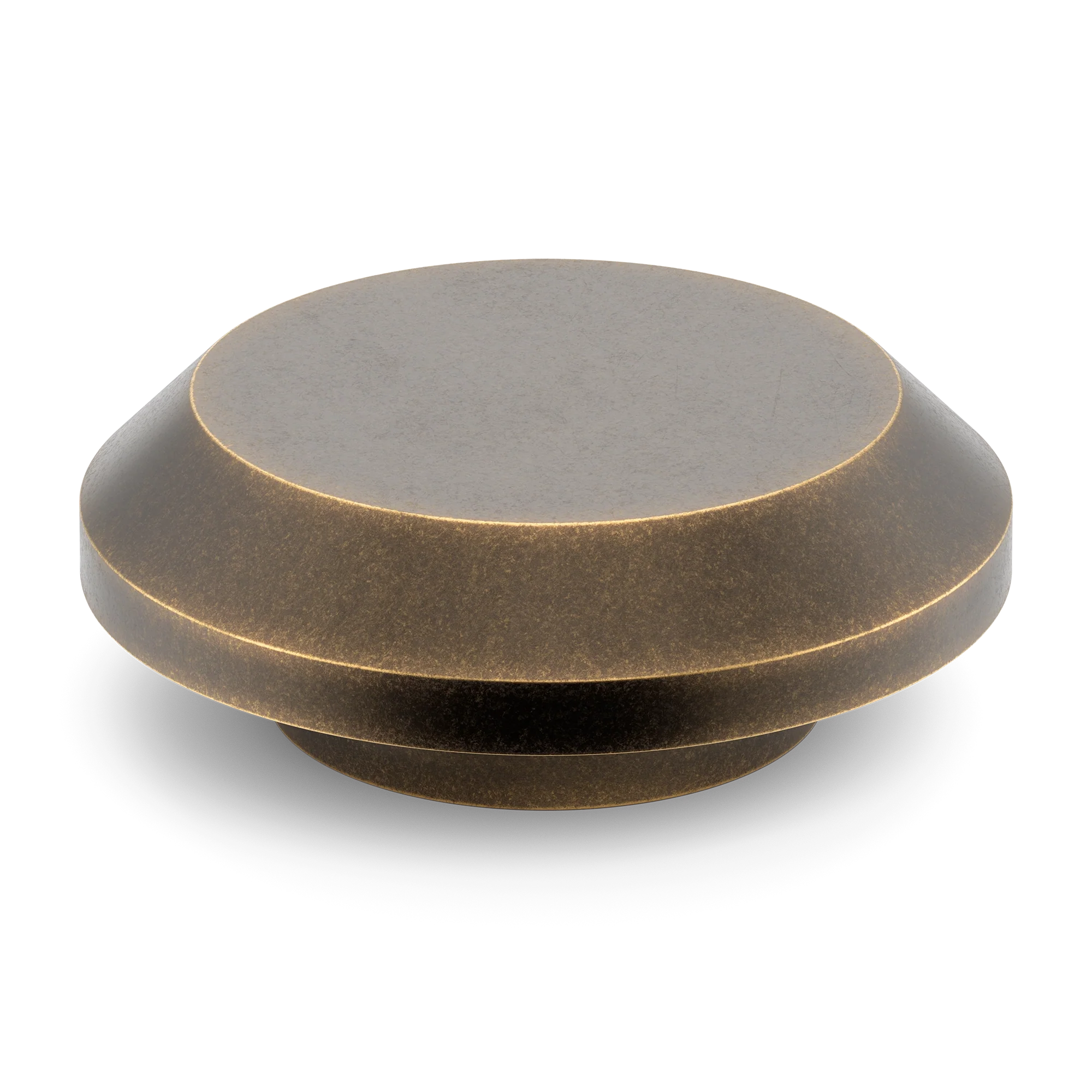 Armac Martin Victoria Plain Circular Pull Handle in 100mm / Dark Aged Brass