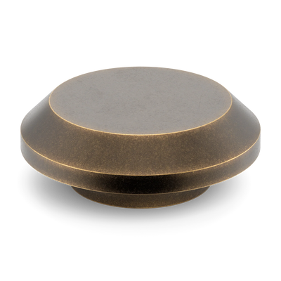 Armac Martin Victoria Plain Circular Pull Handle in 100mm / Dark Aged Brass