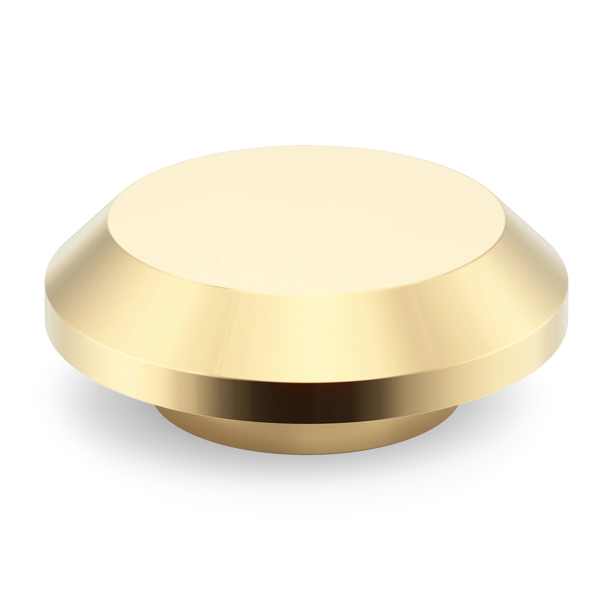 Armac Martin Victoria Plain Circular Pull Handle in 100mm / Polished Brass Unlacquered