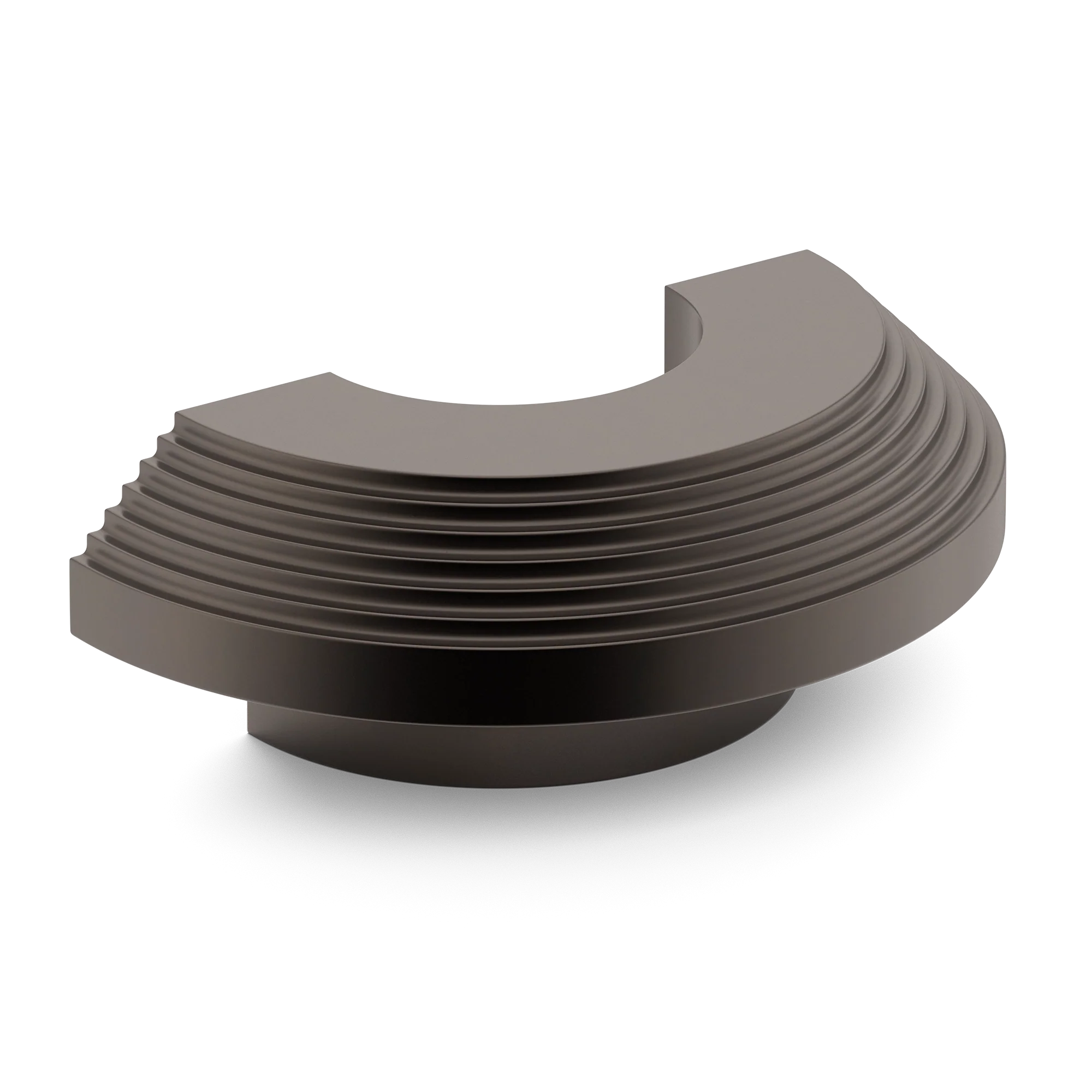 Armac Martin Victoria Stepped C-Pull Handle in 100mm / Dark Bronze