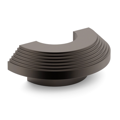 Armac Martin Victoria Stepped C-Pull Handle in 100mm / Dark Bronze
