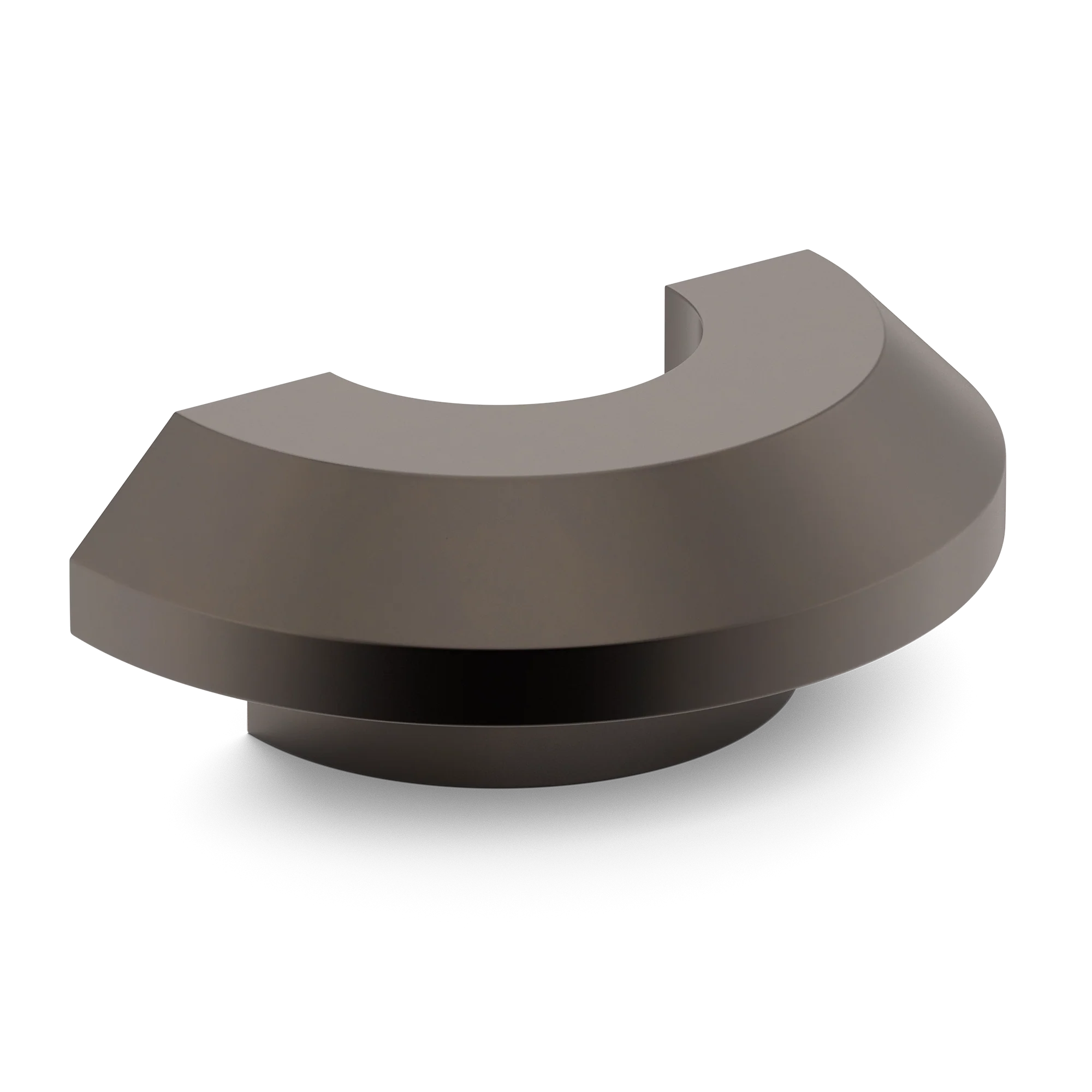 Armac Martin Victoria Plain C-Pull Handle in 100mm / Dark Bronze