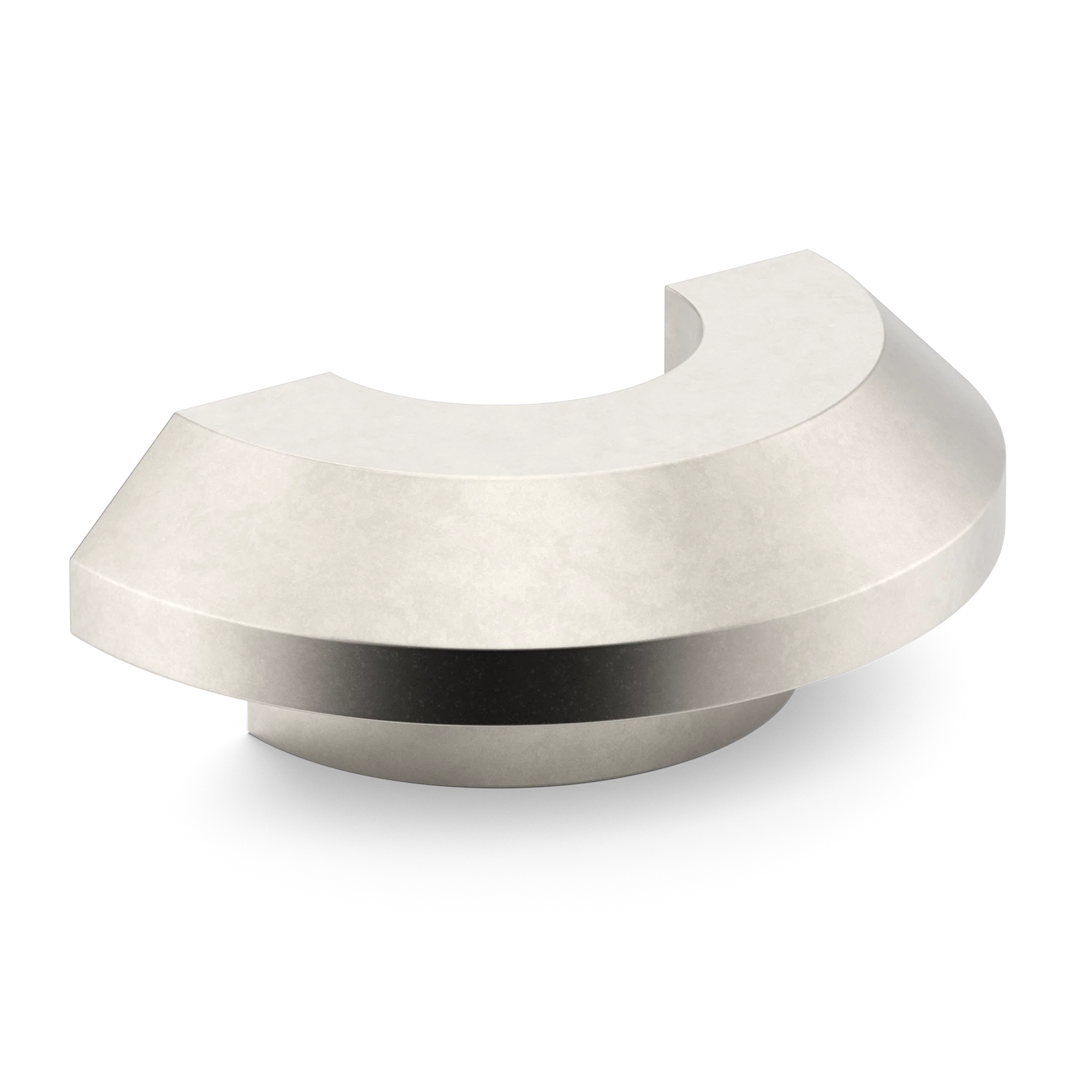 Armac Martin Victoria Plain C-Pull Handle in 100mm / Barrelled Nickel Plate