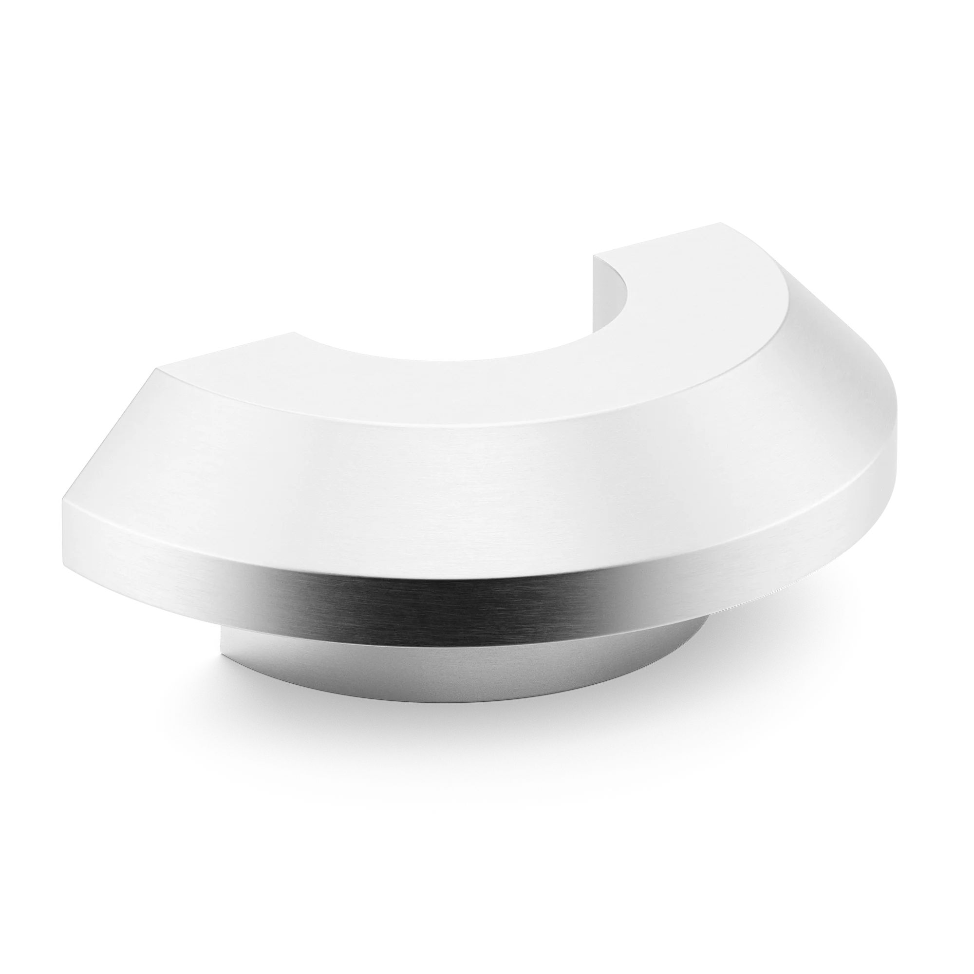 Armac Martin Victoria Plain C-Pull Handle in 100mm / Satin Chrome Plate