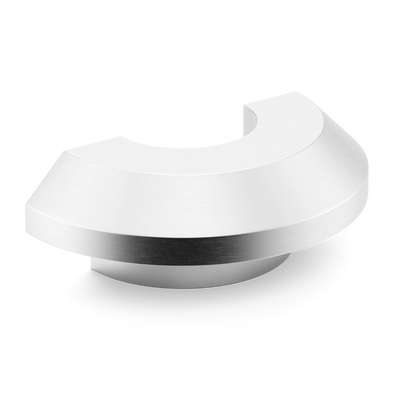 Armac Martin Victoria Plain C-Pull Handle in 100mm / Satin Chrome Plate