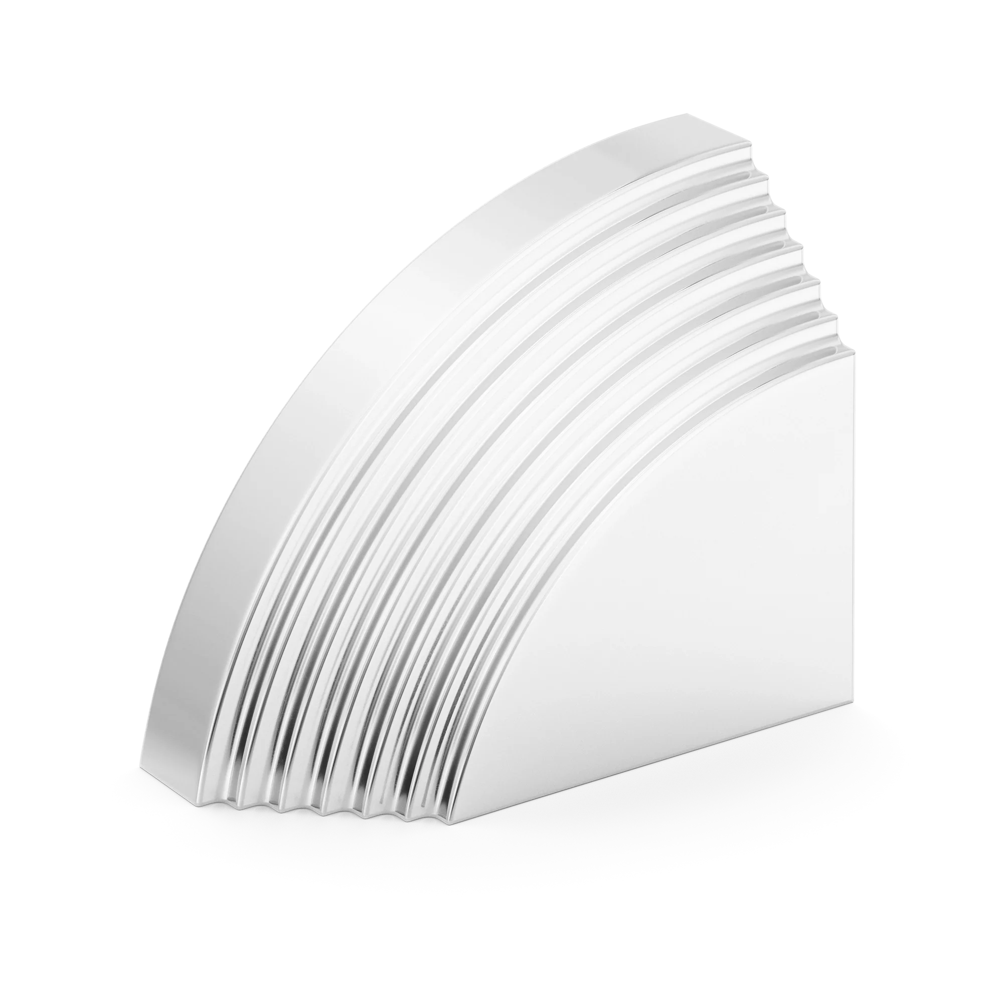 Armac Martin Victoria Left Handed Stepped Finger Cup Pull Handle in 38mm / Polished Chrome Plate