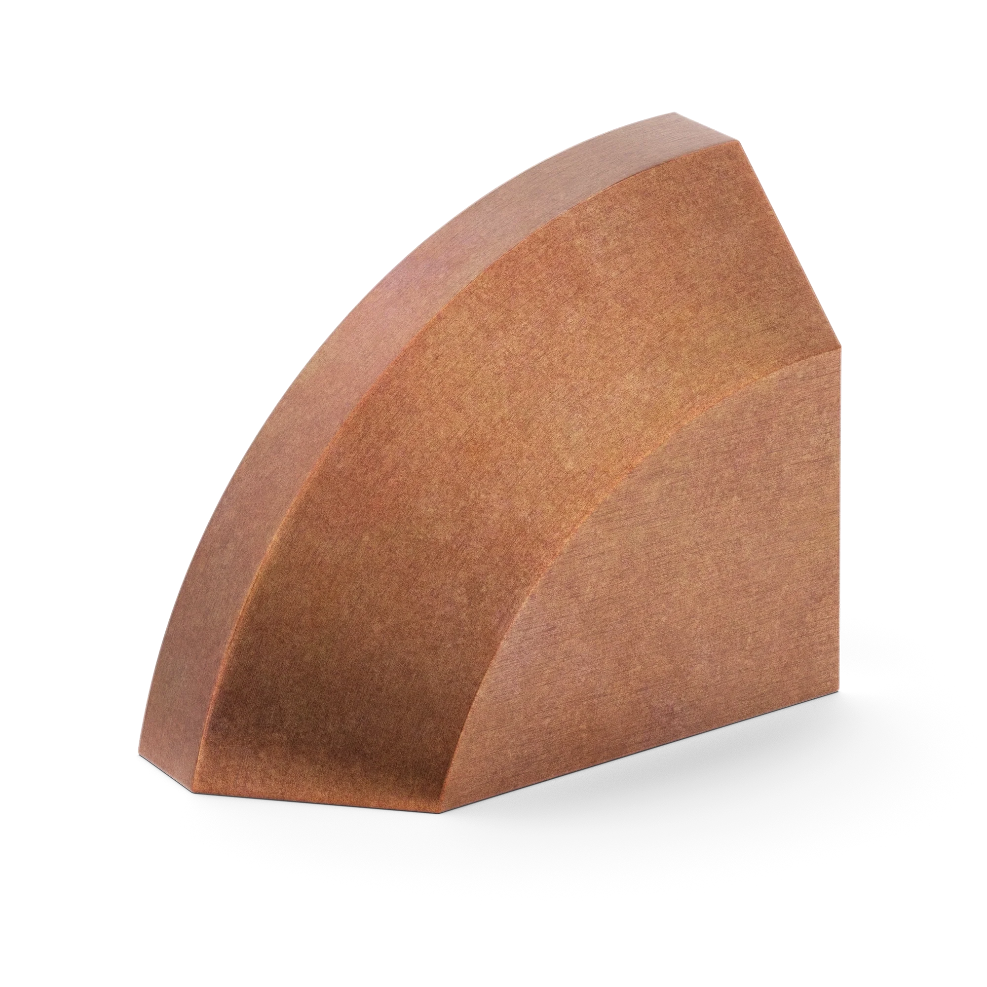 Armac Martin Victoria Left Handed Plain Finger Cup Pull Handle in 38mm / Aged Copper