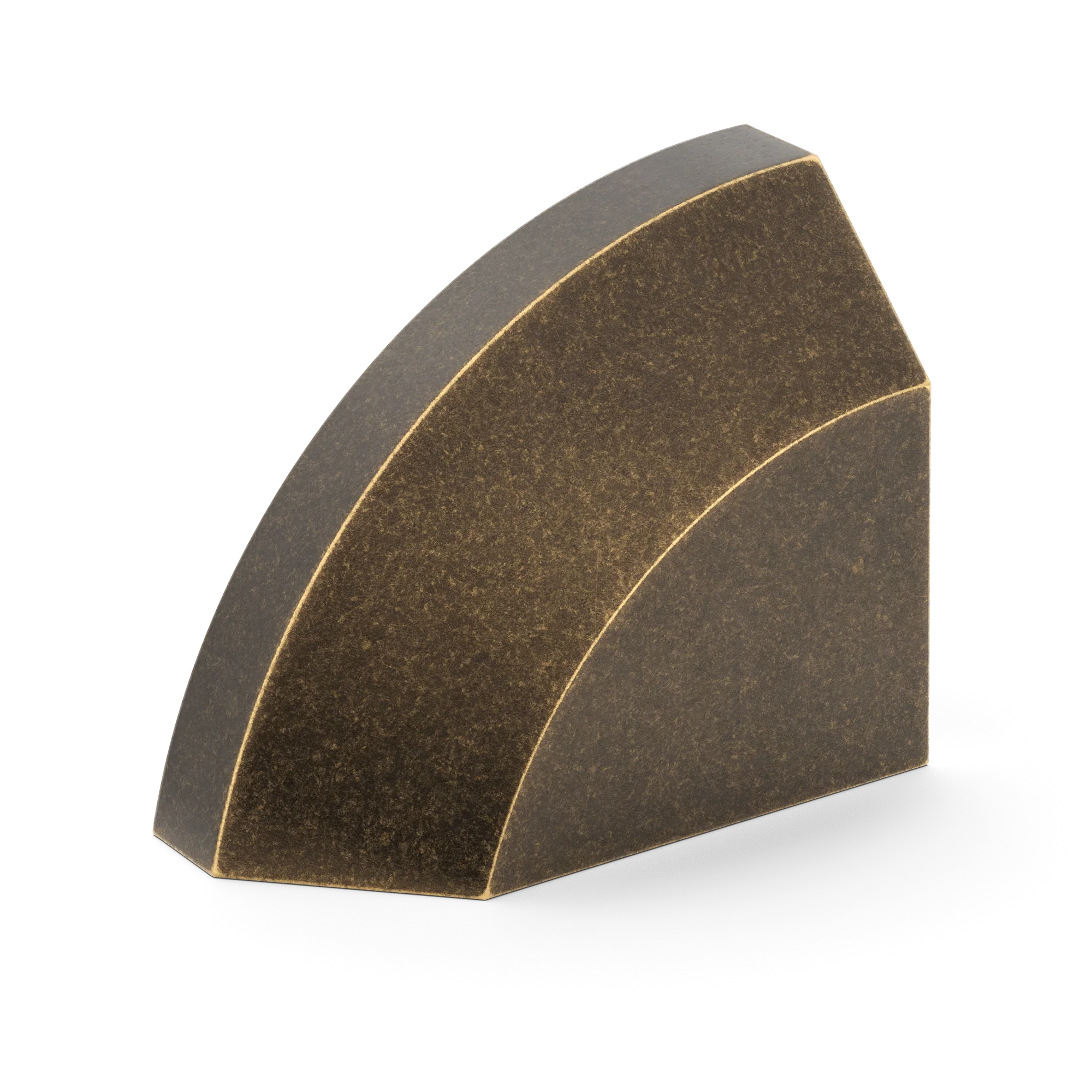 Armac Martin Victoria Left Handed Plain Finger Cup Pull Handle in 38mm / Dark Aged Brass