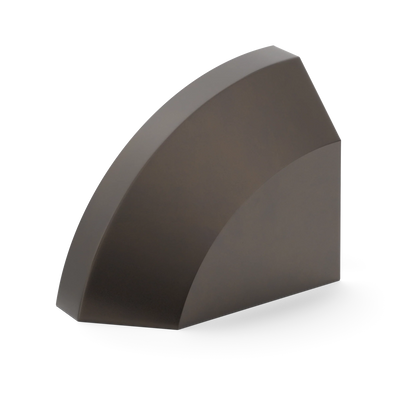 Armac Martin Victoria Left Handed Plain Finger Cup Pull Handle in 38mm / Dark Bronze
