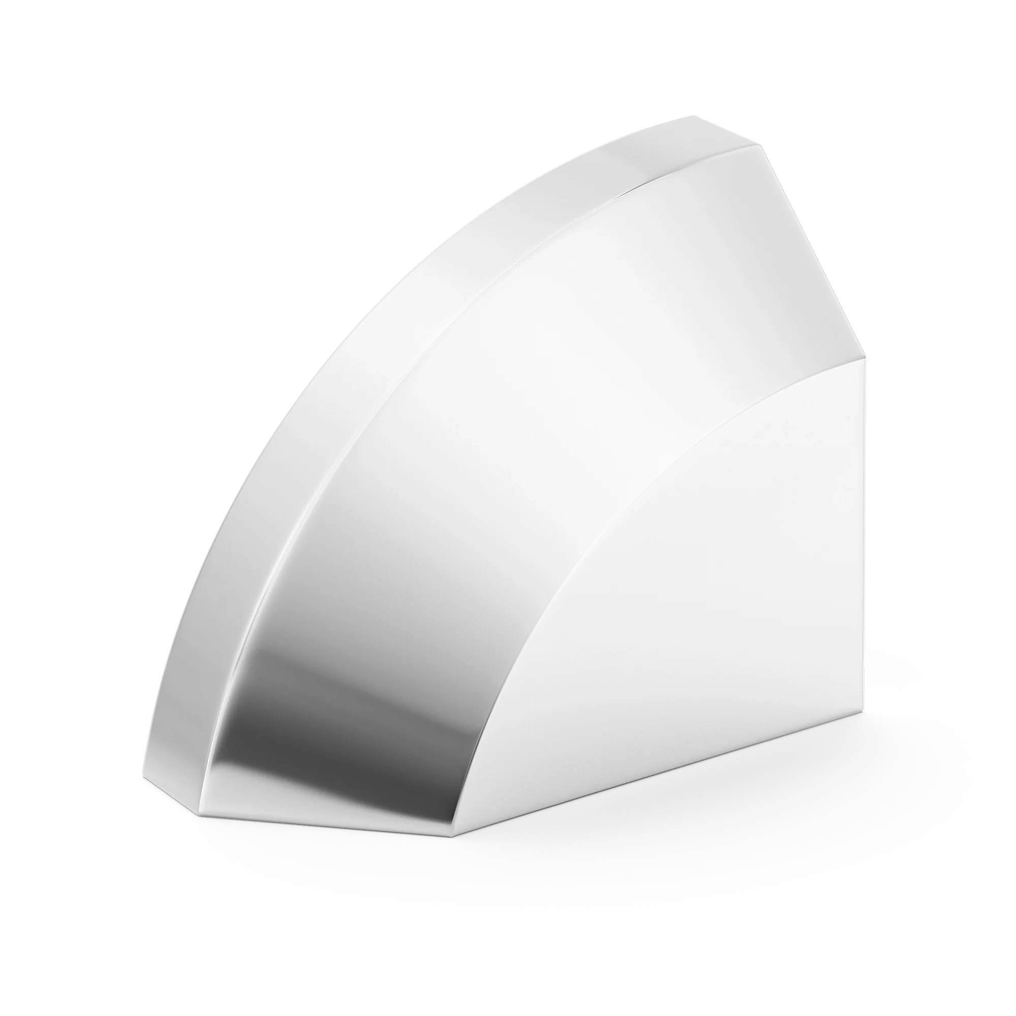 Armac Martin Victoria Left Handed Plain Finger Cup Pull Handle in 38mm / Polished Chrome Plate