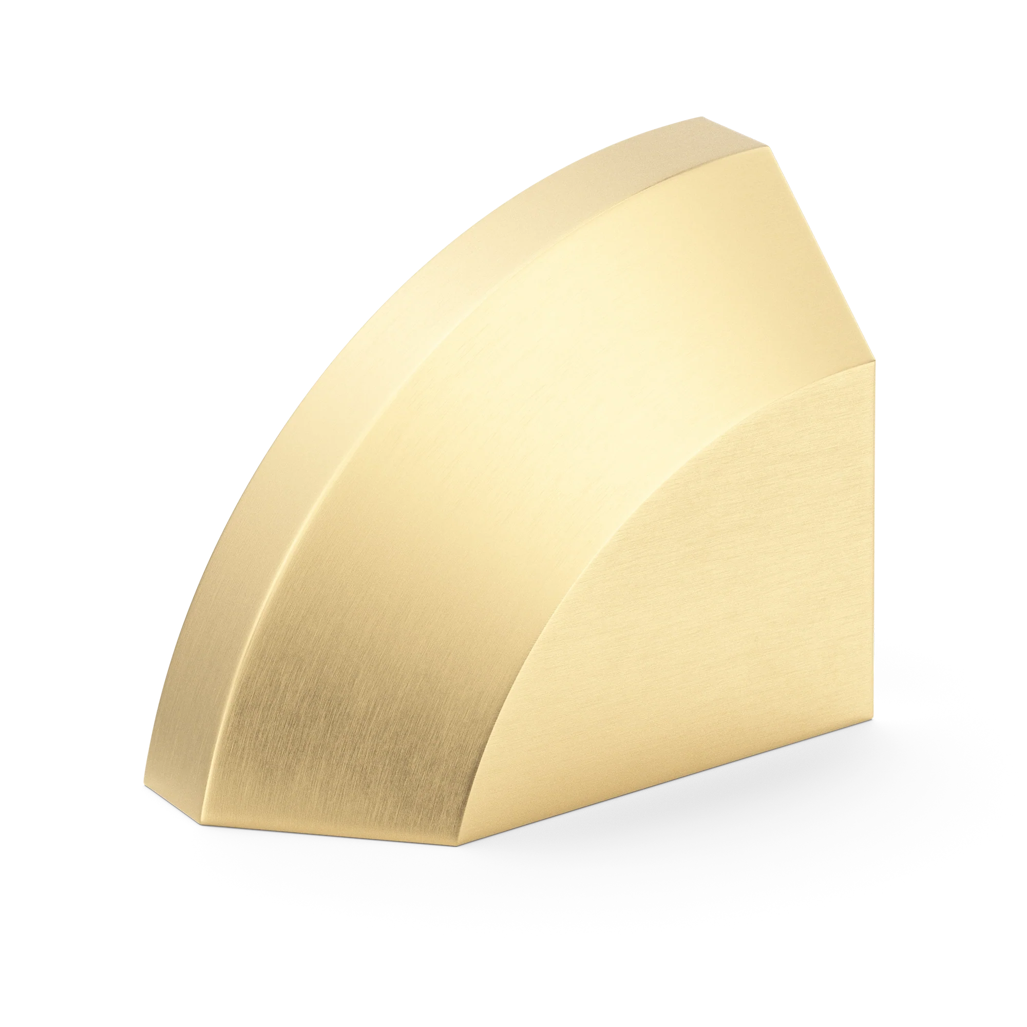 Armac Martin Victoria Left Handed Plain Finger Cup Pull Handle in 38mm / Satin Brass Unlacquered