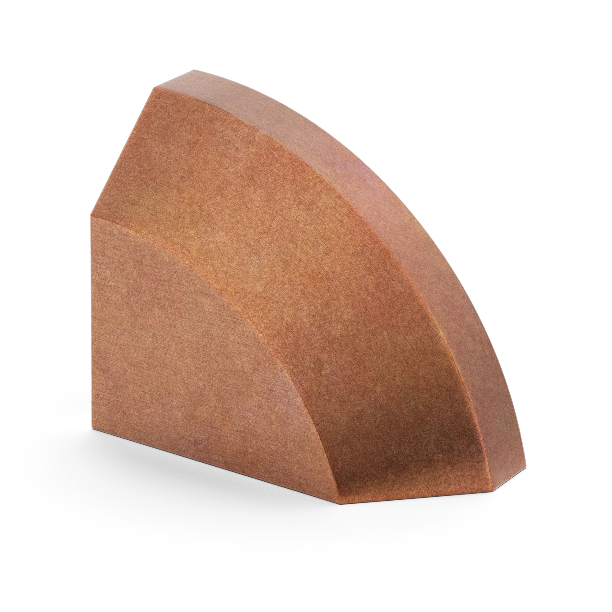 Armac Martin Victoria Right Handed Plain Finger Cup Pull Handle in 38mm / Aged Copper
