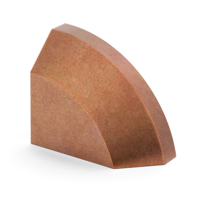 Armac Martin Victoria Right Handed Plain Finger Cup Pull Handle in 38mm / Aged Copper