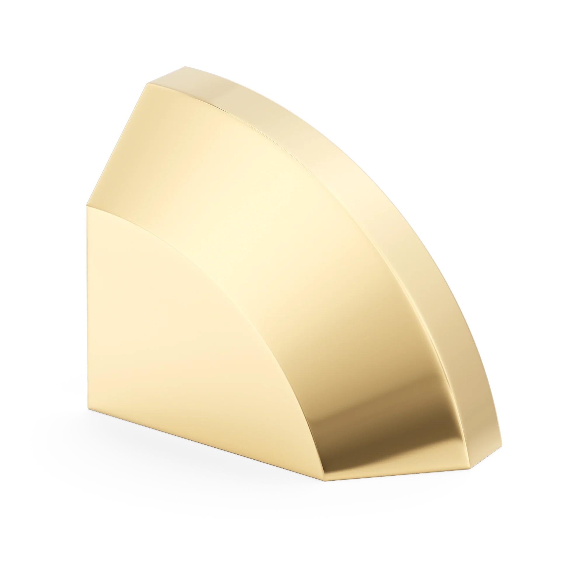 Armac Martin Victoria Right Handed Plain Finger Cup Pull Handle in 38mm / Polished Brass Unlacquered