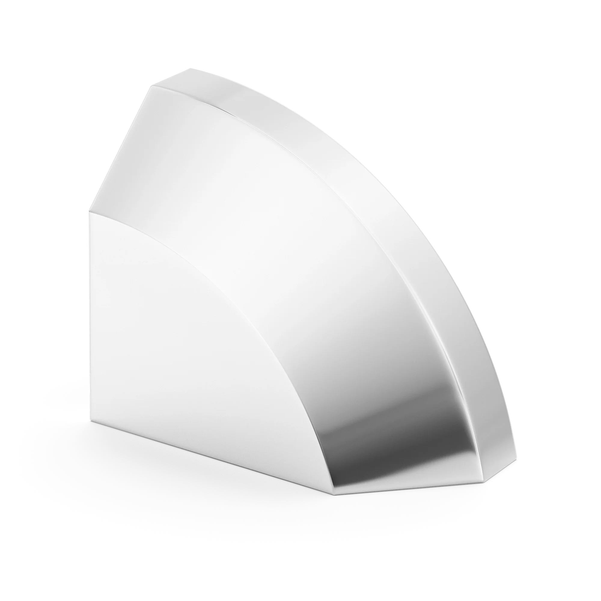 Armac Martin Victoria Right Handed Plain Finger Cup Pull Handle in 38mm / Polished Chrome Plate