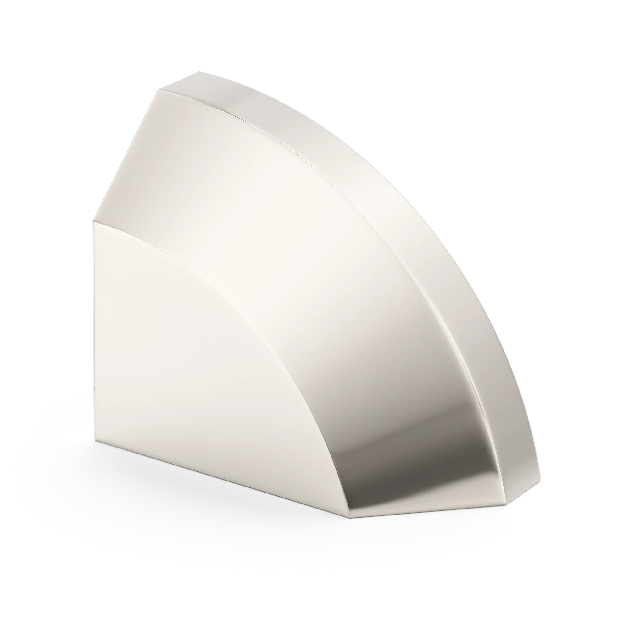 Armac Martin Victoria Right Handed Plain Finger Cup Pull Handle in 38mm / Polished Nickel Plate