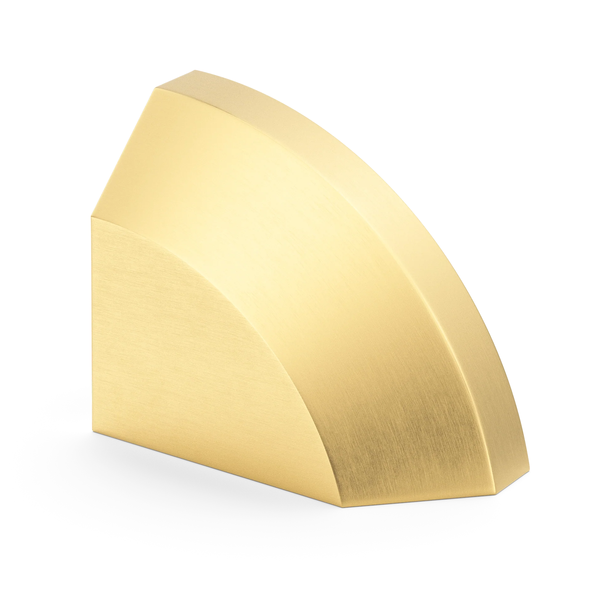Armac Martin Victoria Right Handed Plain Finger Cup Pull Handle in 38mm / Satin Brass Lacquered
