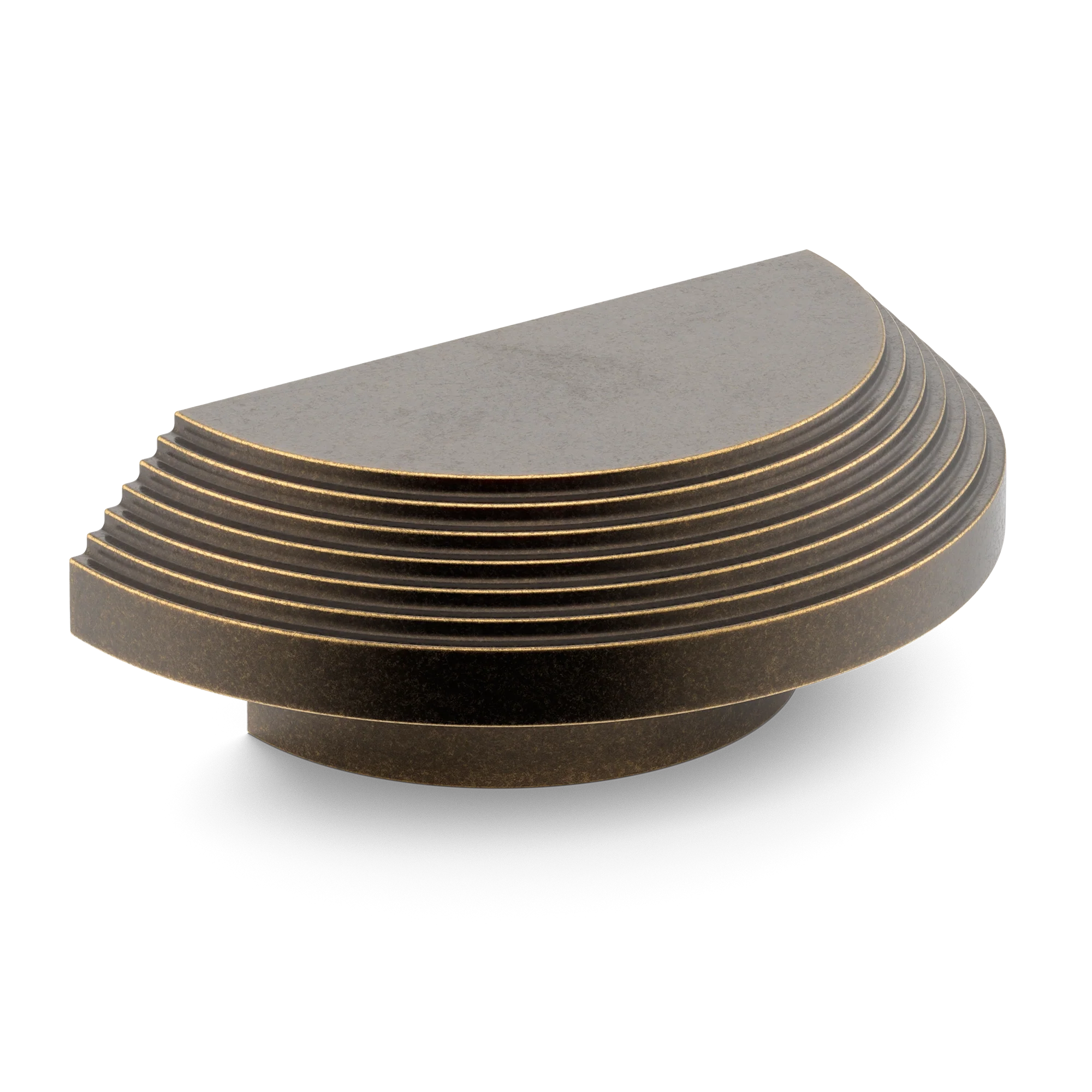 Armac Martin Victoria Stepped D-Pull Handle in 100mm / Dark Aged Brass
