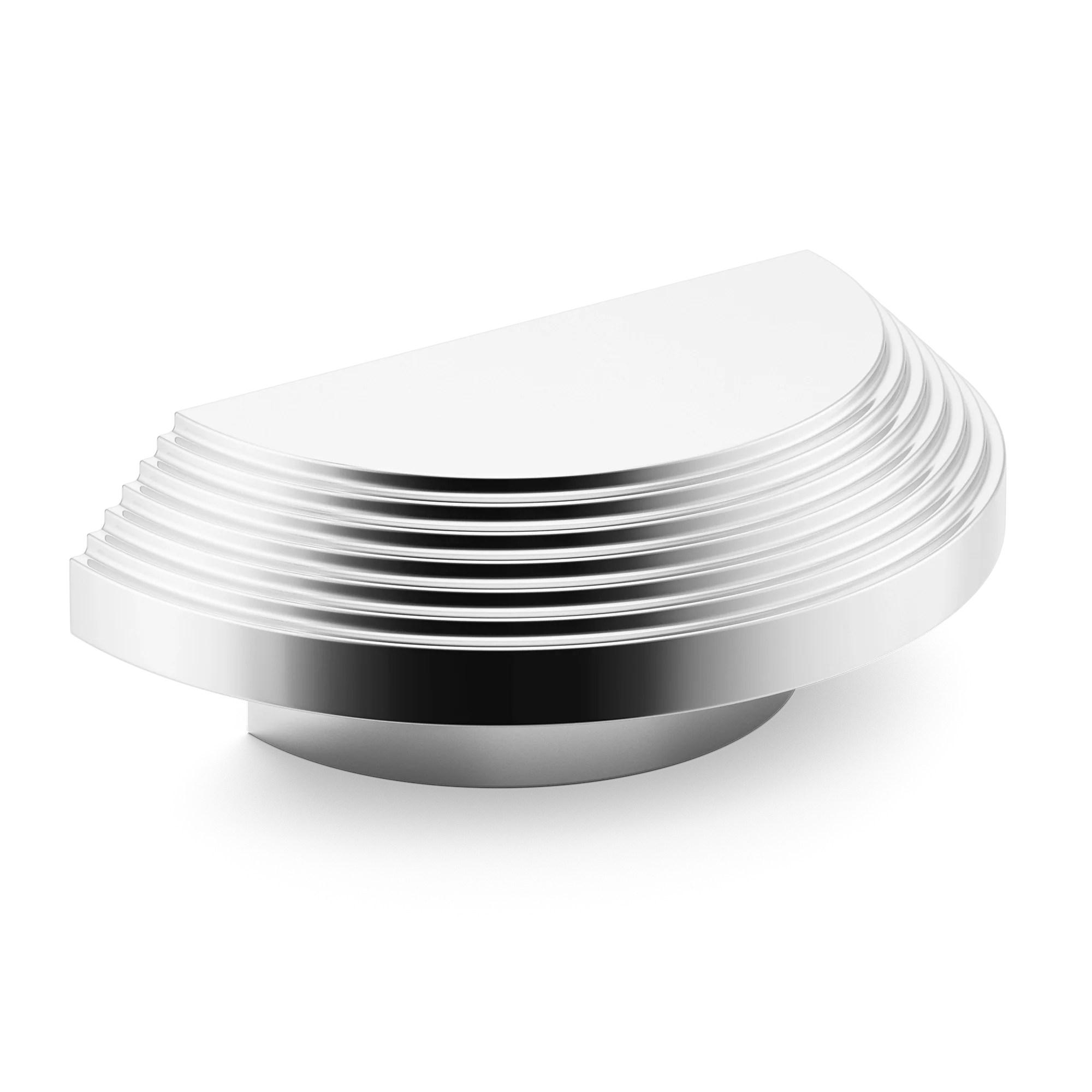 Armac Martin Victoria Stepped D-Pull Handle in 100mm / Polished Chrome Plate