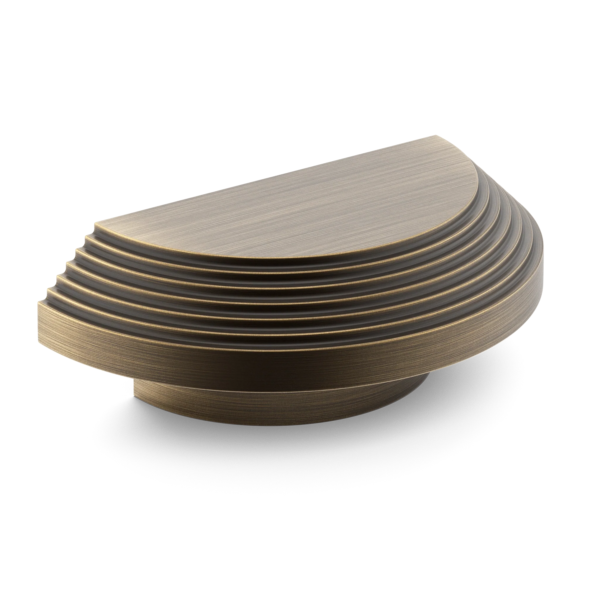 Armac Martin Victoria Stepped D-Pull Handle in 100mm / Satin Antique Satin Lacquered
