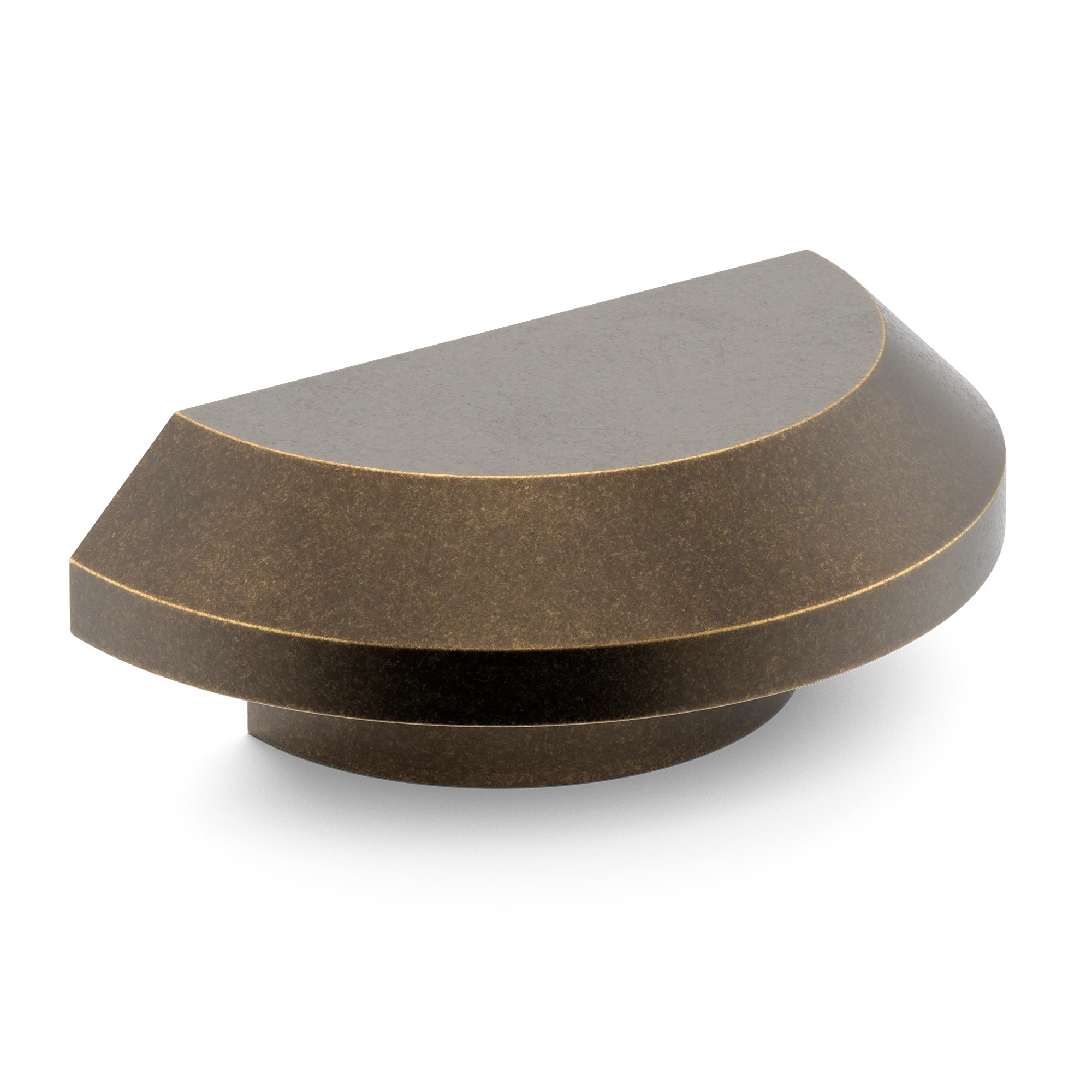Armac Martin Victoria Plain D-Pull Handle in 100mm / Dark Aged Brass
