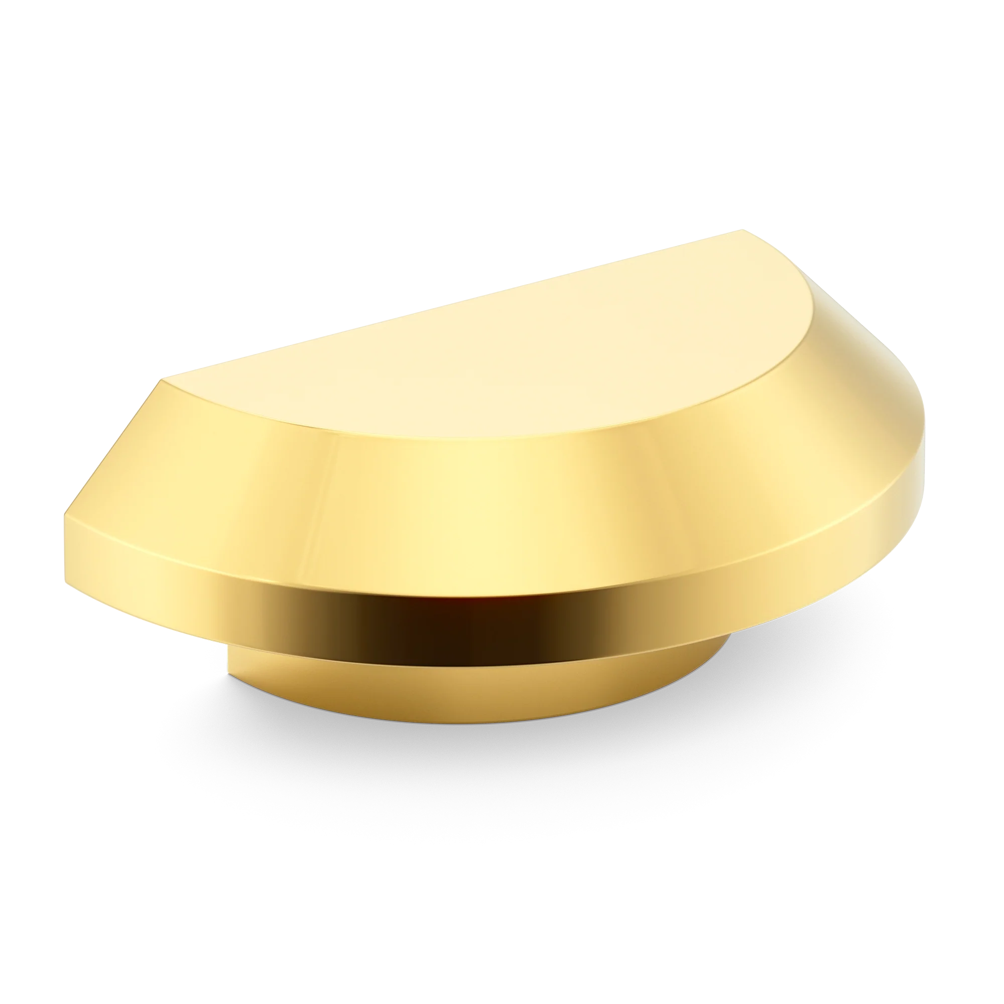 Armac Martin Victoria Plain D-Pull Handle in 100mm / Polished Brass Lacquered