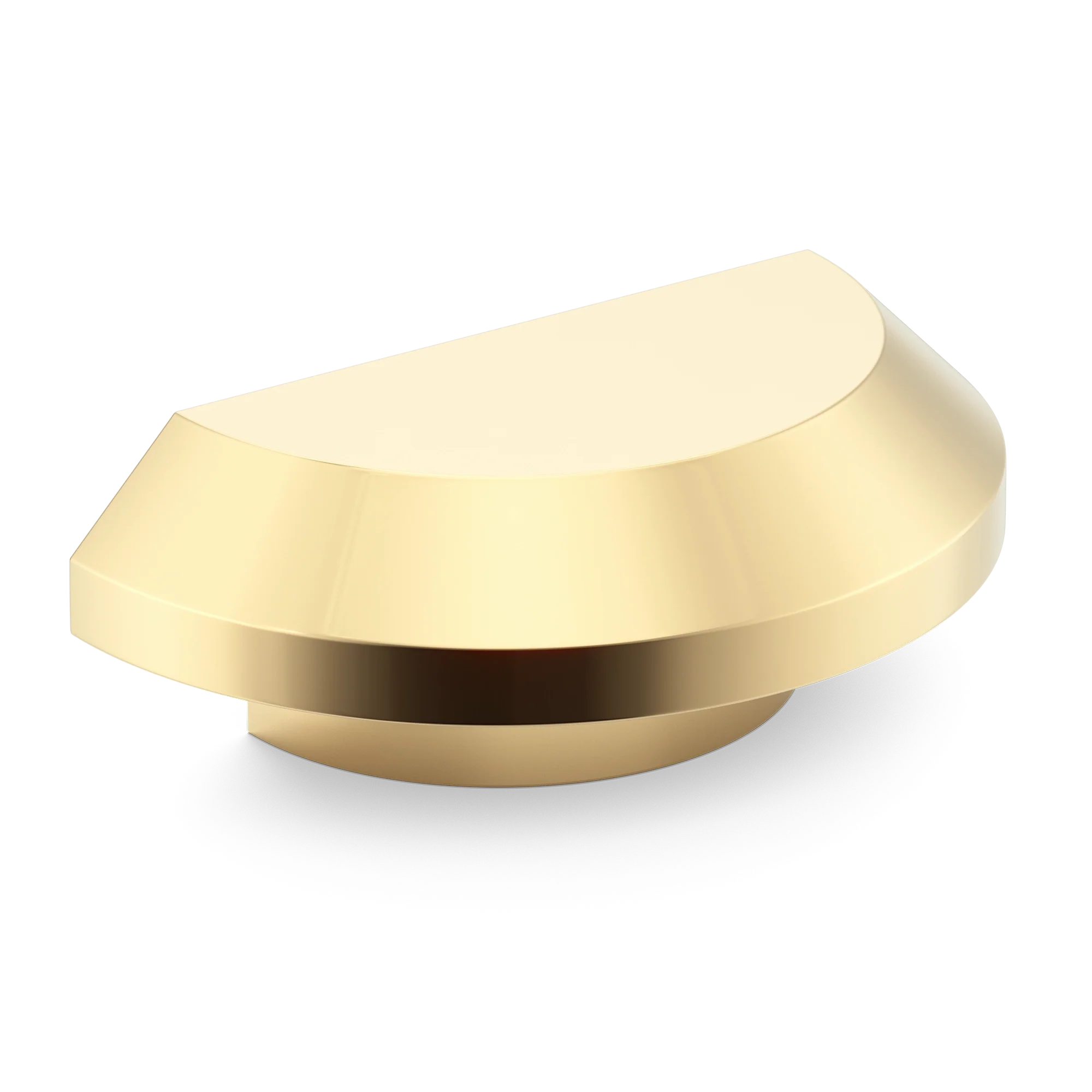 Armac Martin Victoria Plain D-Pull Handle in 100mm / Polished Brass Unlacquered
